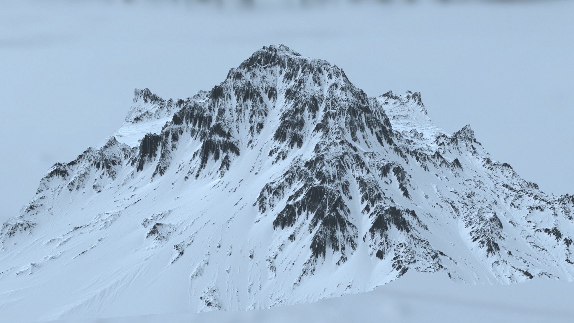 Snow Mountain 3D model_8