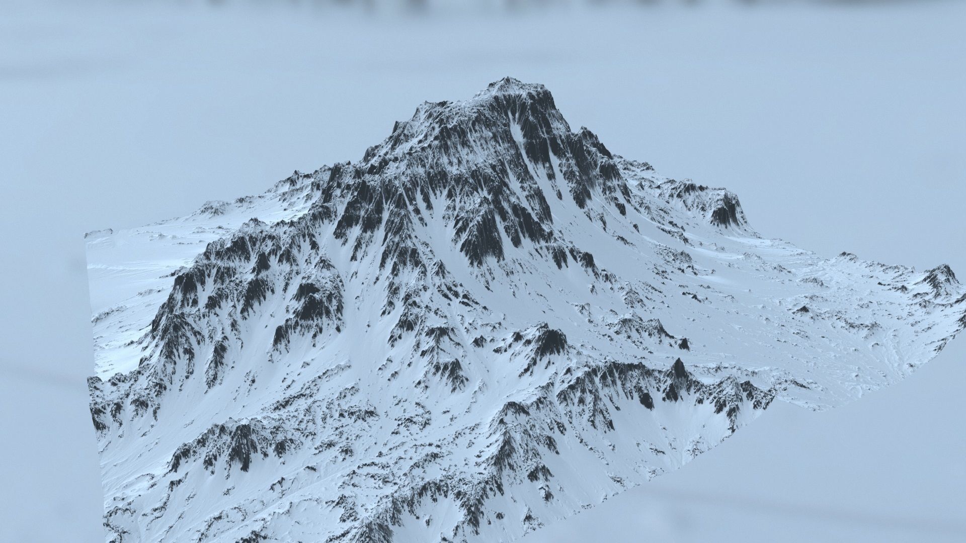 Snow Mountain 3D model_14