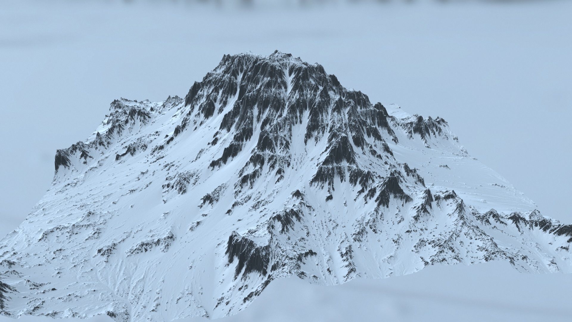 Snow Mountain 3D model_13