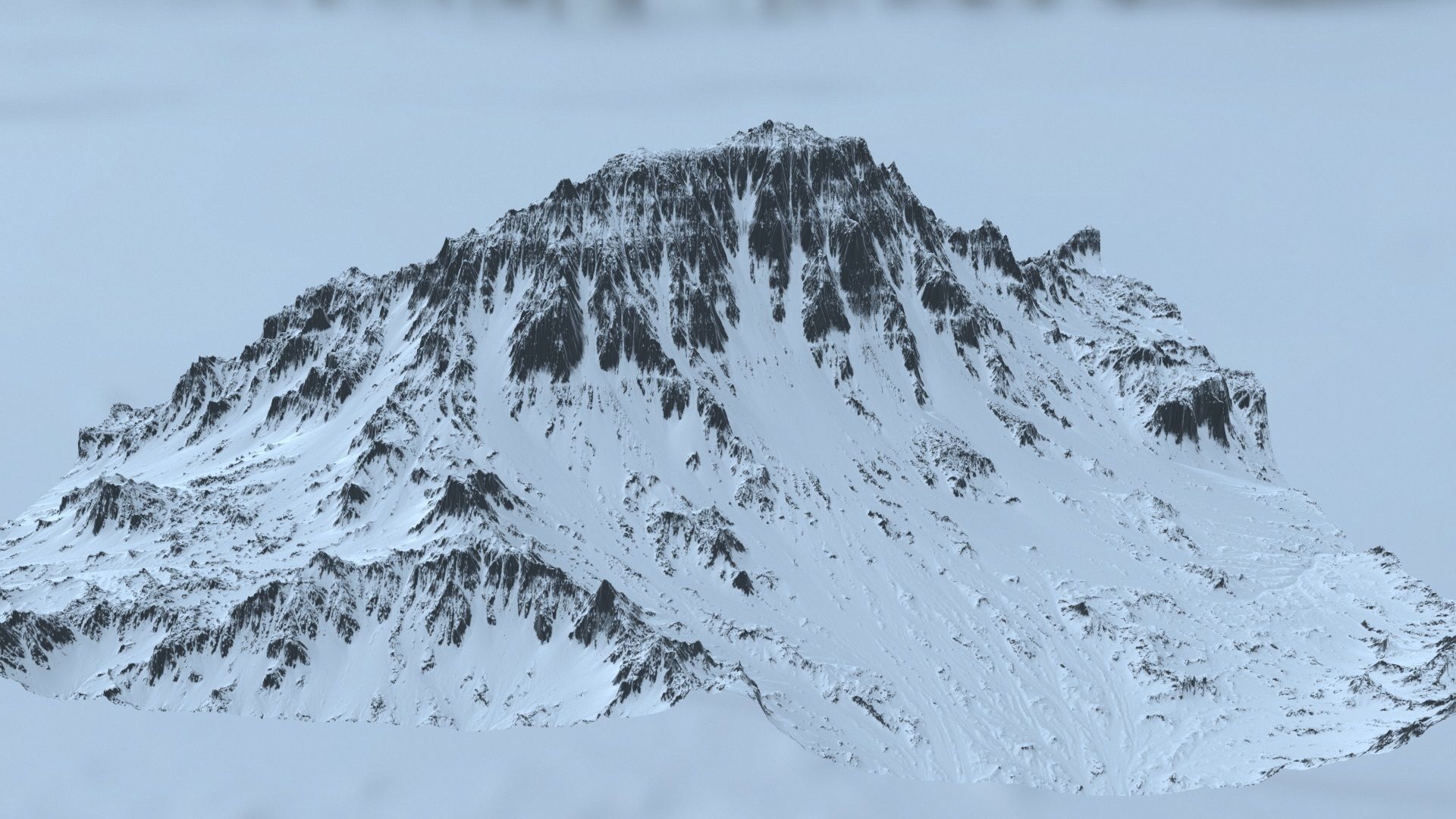 Snow Mountain 3D model_11