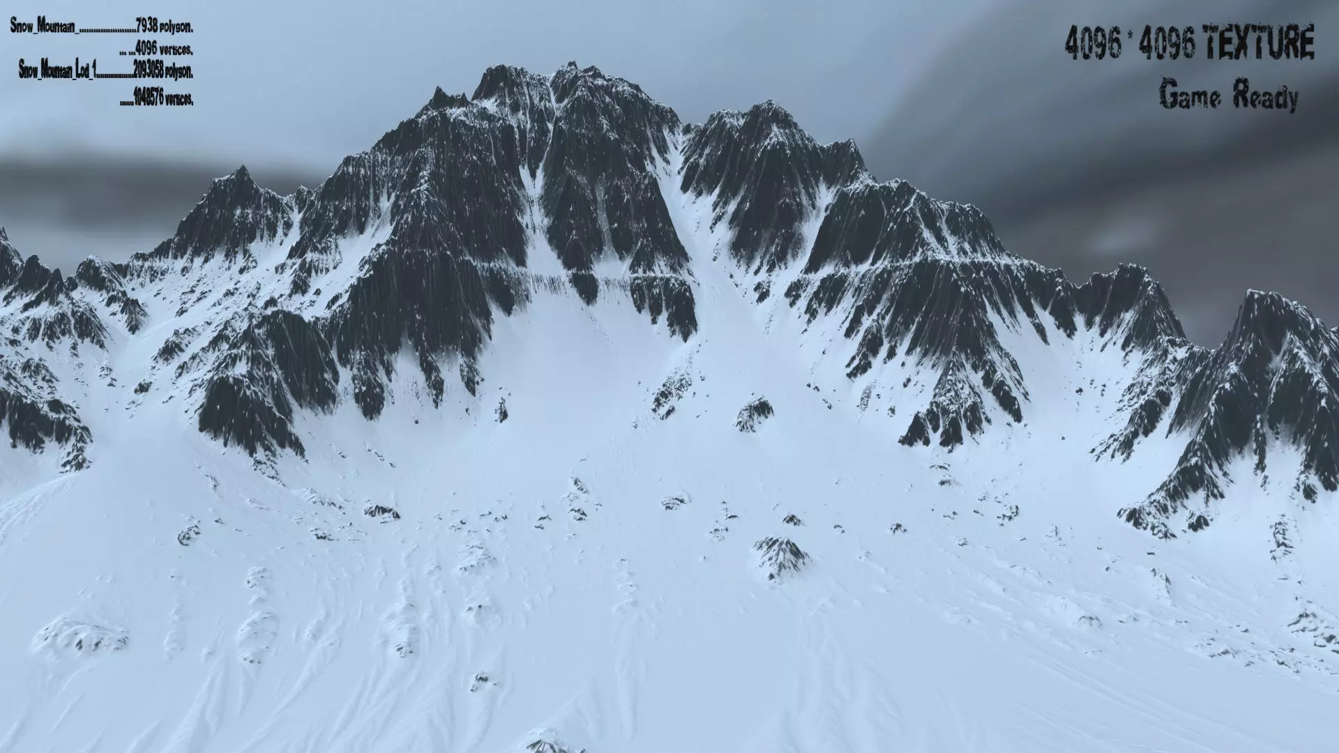 Snow Mountain 3D model_0