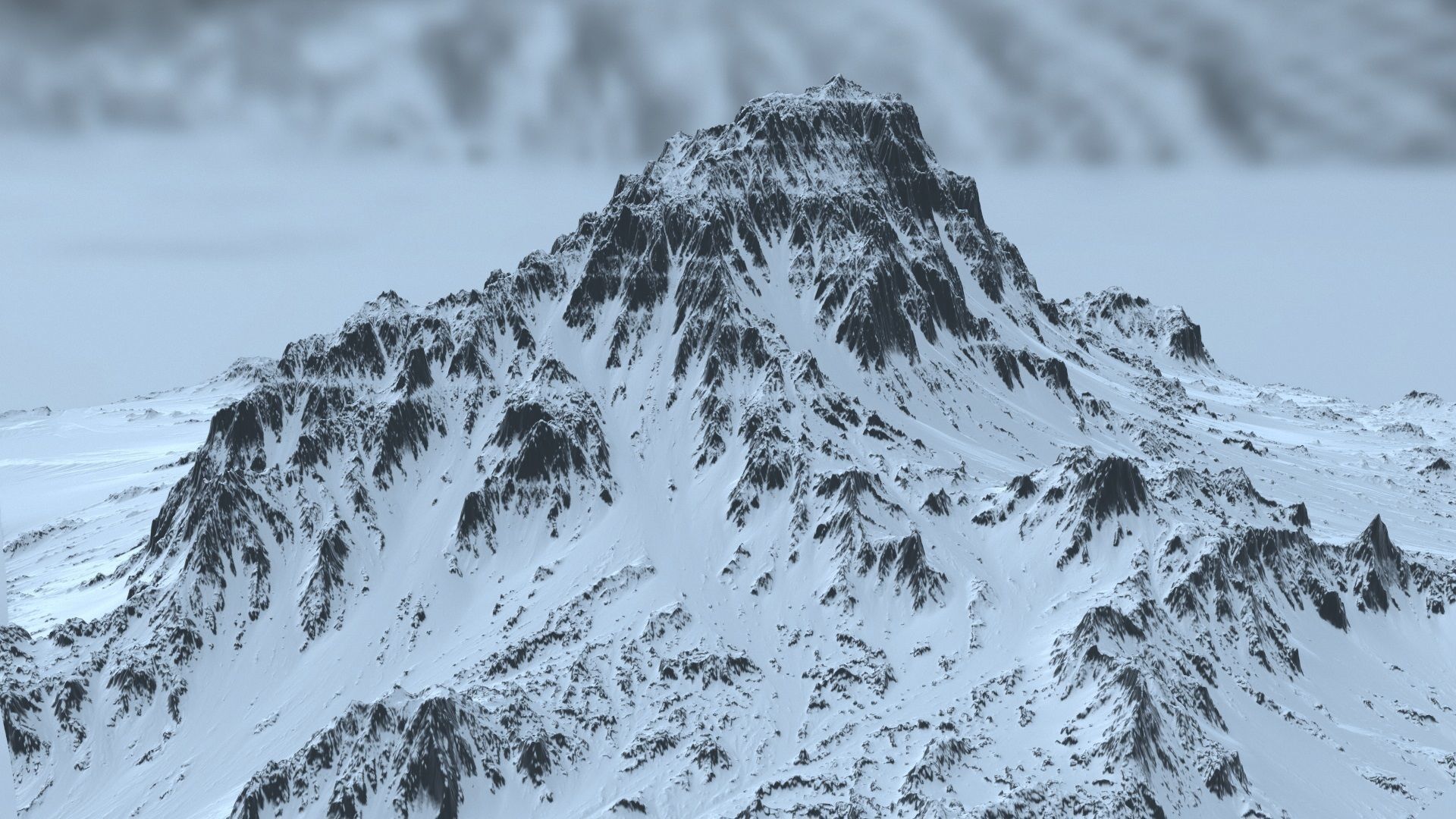 Snow Mountain 3D model_16