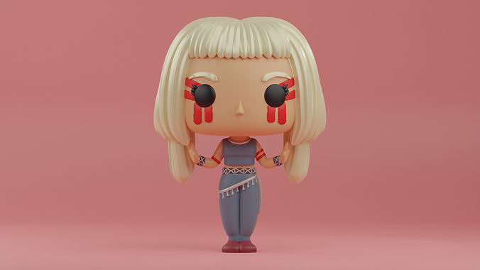 Aurora Funko Pop from The Seed music video 3D print model