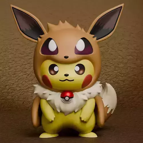 Pokemon - Pikachu Eevee Cosplay New Version