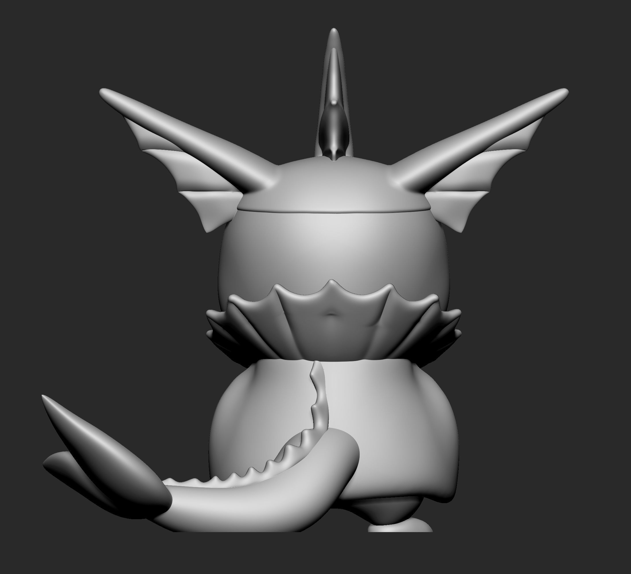 Pokemon - Pikachu Vaporeon Cosplay New Version  3D print model_6