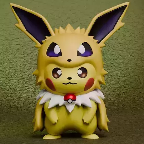 Pokemon - Pikachu Jolteon Cosplay New Version