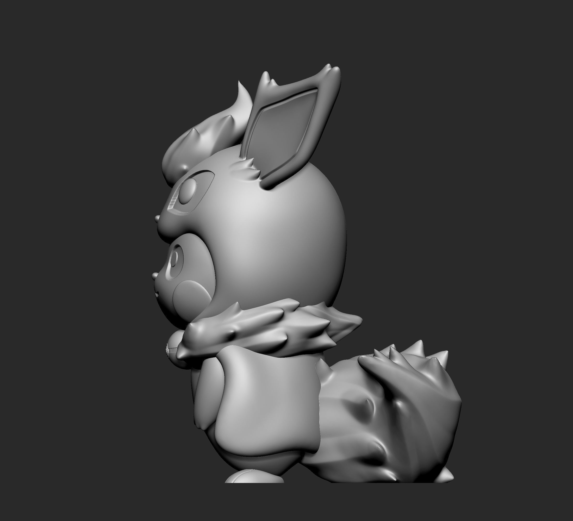 Pokemon - Pikachu Flareon Cosplay New Version 3D print model_3