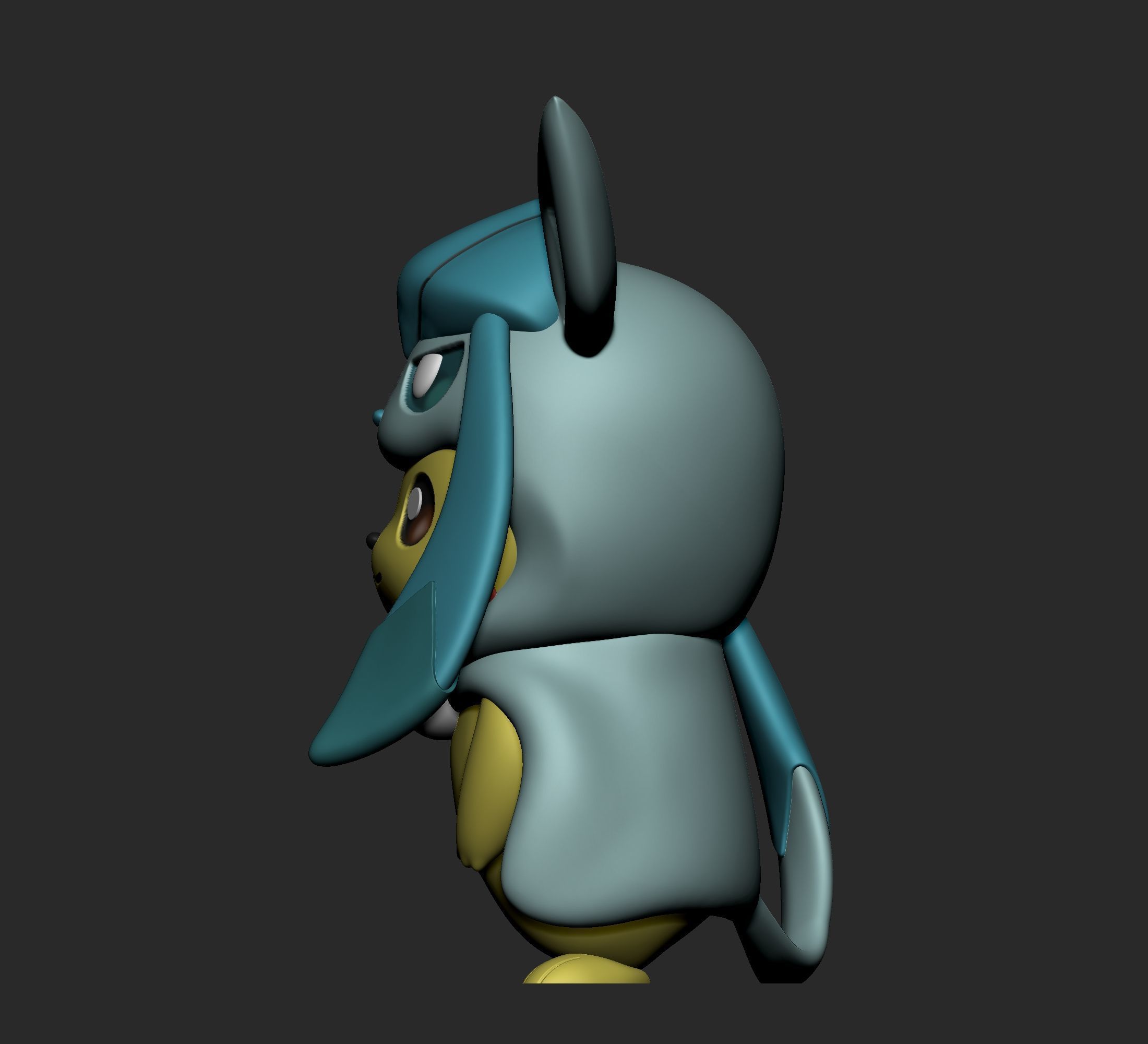 Pokemon - Pikachu Glaceon Cosplay New Version 3D print model_4