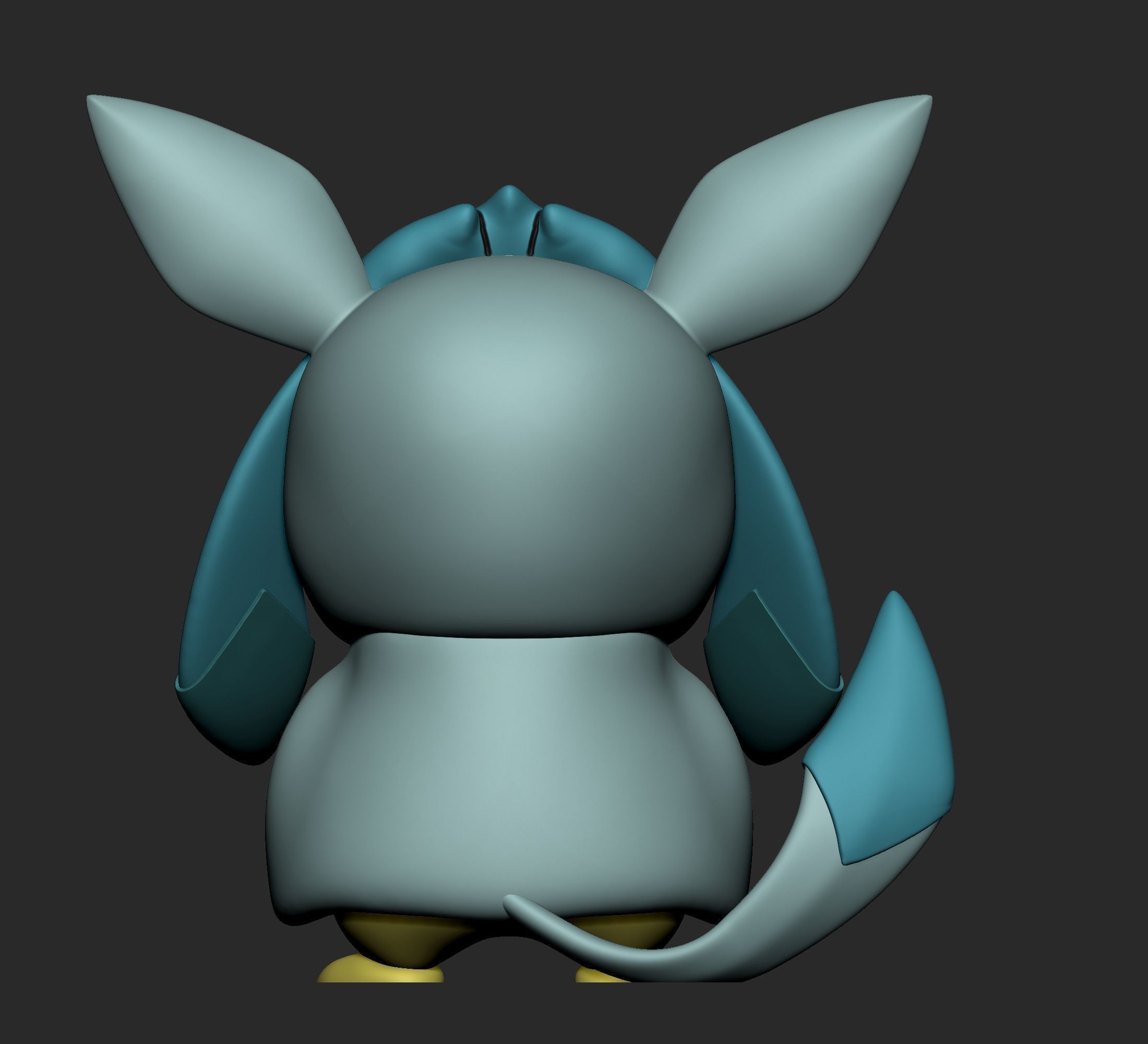 Pokemon - Pikachu Glaceon Cosplay New Version 3D print model_5