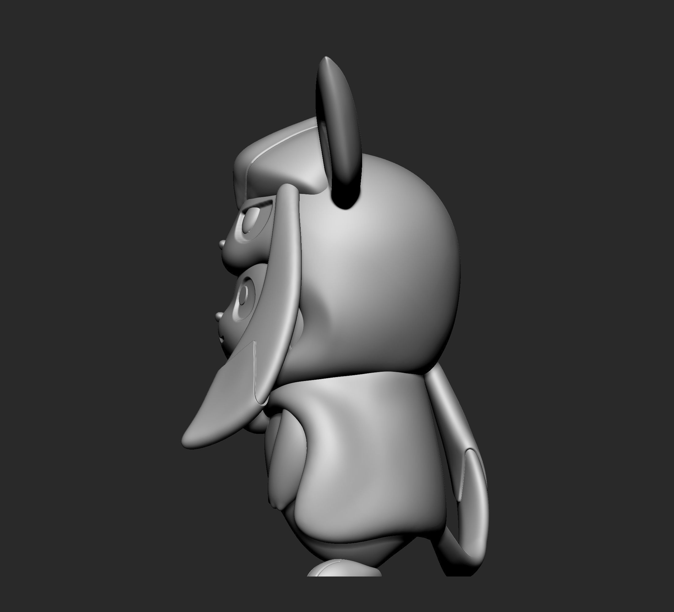 Pokemon - Pikachu Glaceon Cosplay New Version 3D print model_3