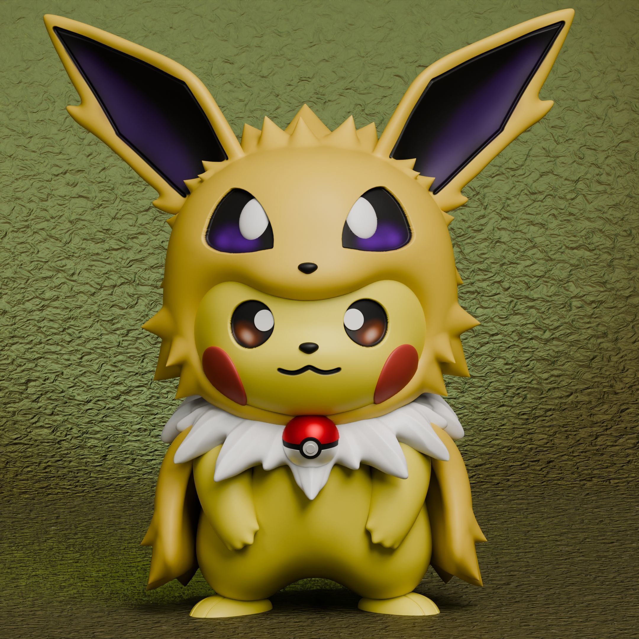 Pokemon - Pikachu Eeveelutions Cosplay New Version 3D print model_21