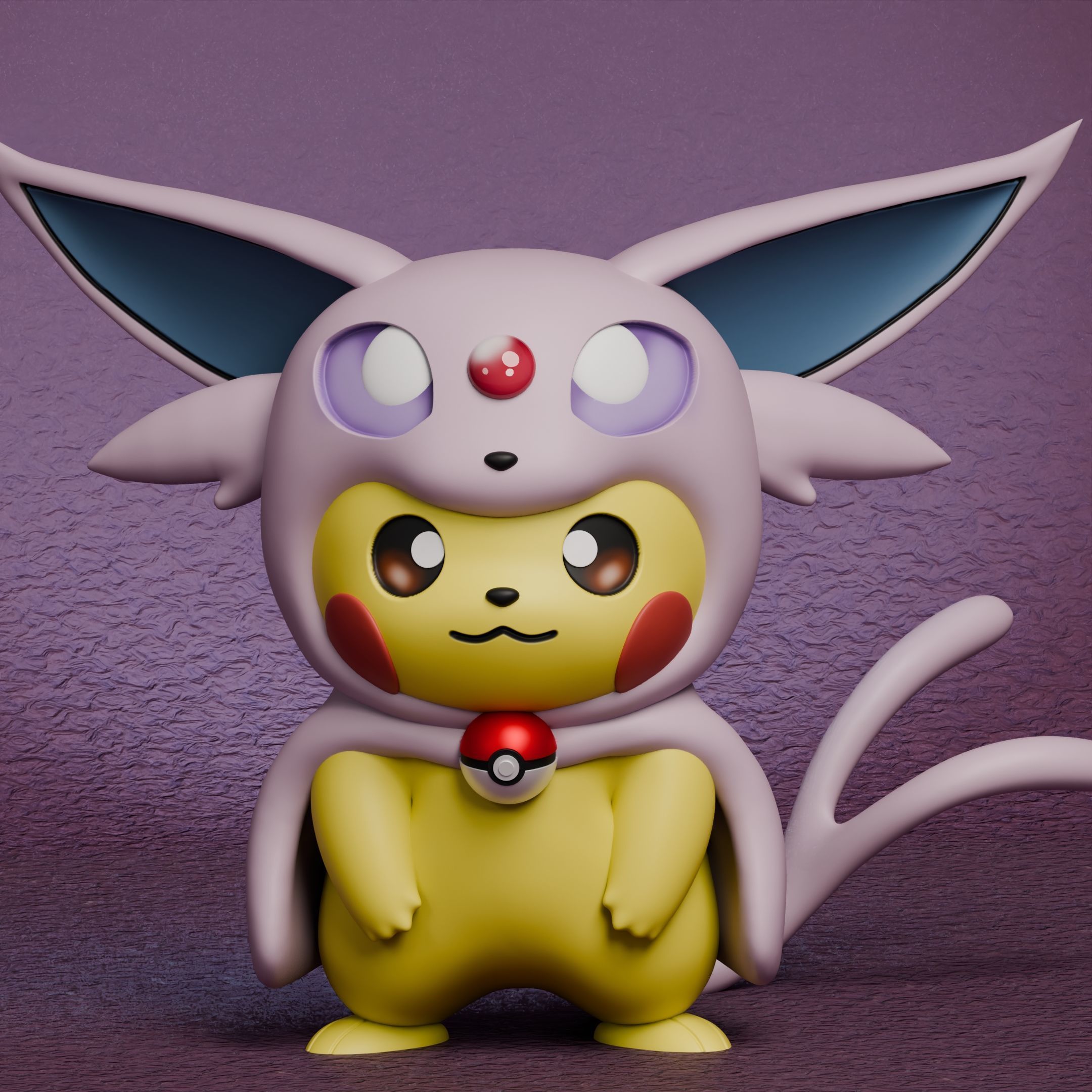 Pokemon - Pikachu Eeveelutions Cosplay New Version 3D print model_6