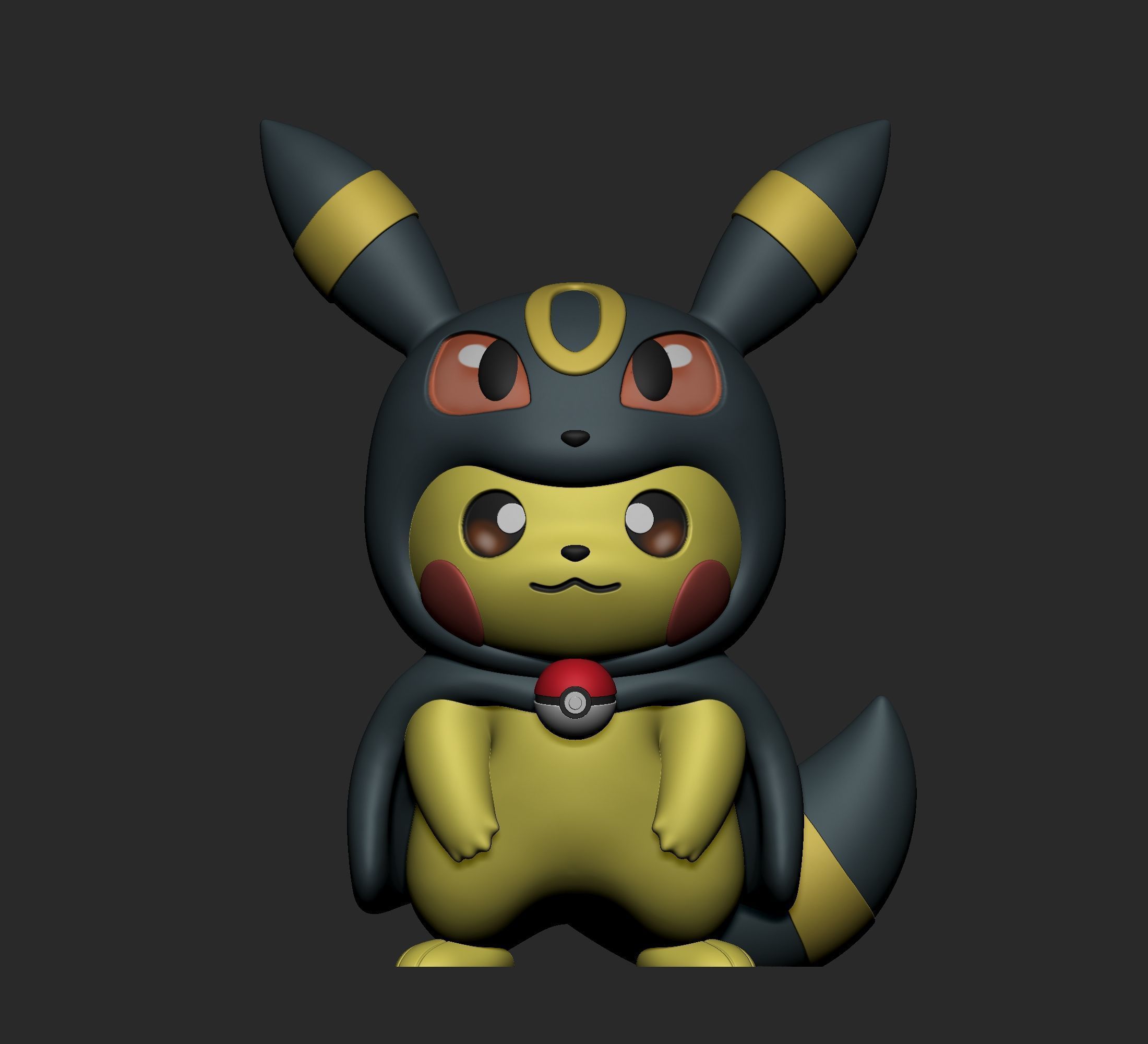 Pokemon - Pikachu Eeveelutions Cosplay New Version 3D print model_37