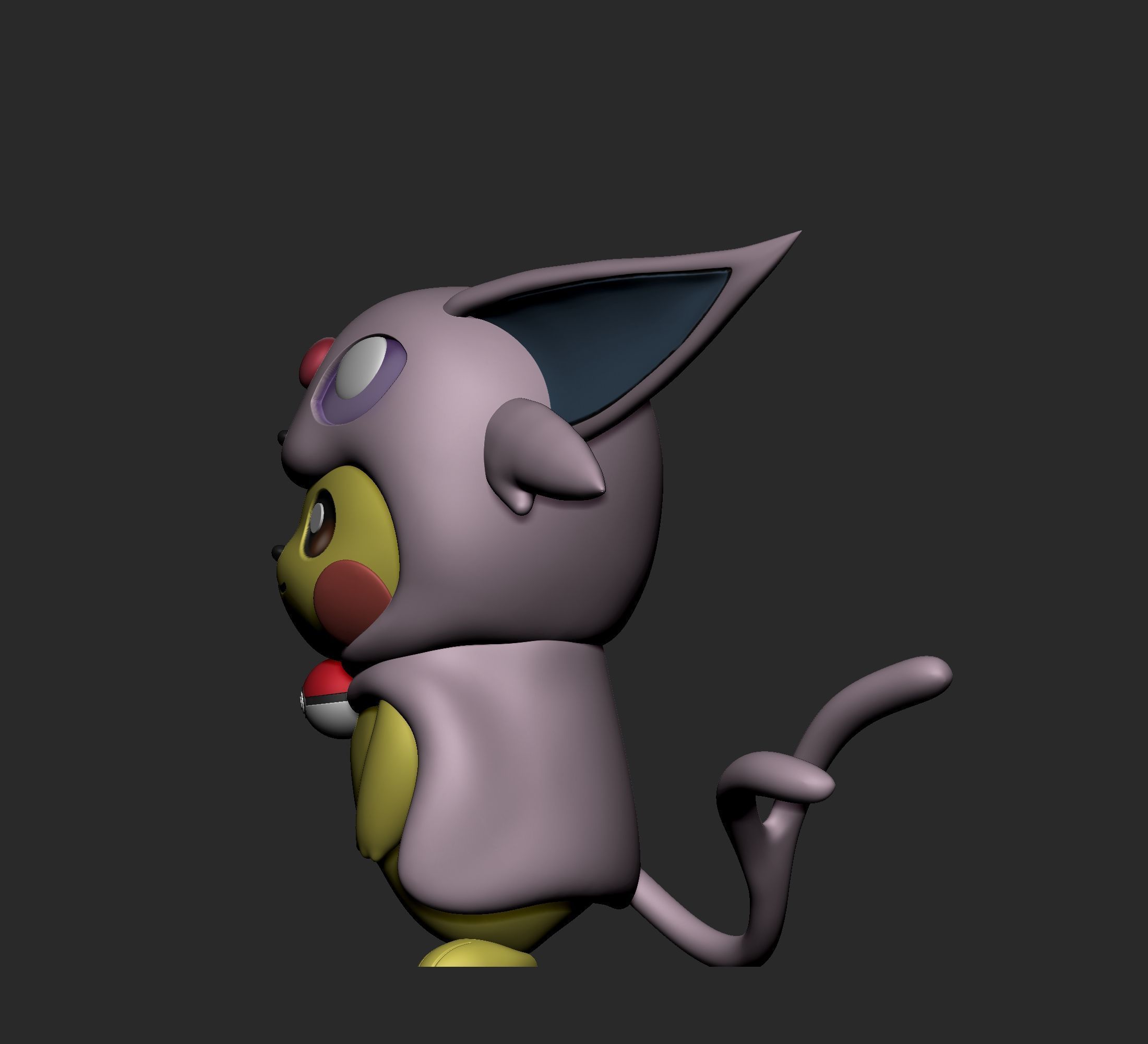 Pokemon - Pikachu Eeveelutions Cosplay New Version 3D print model_8