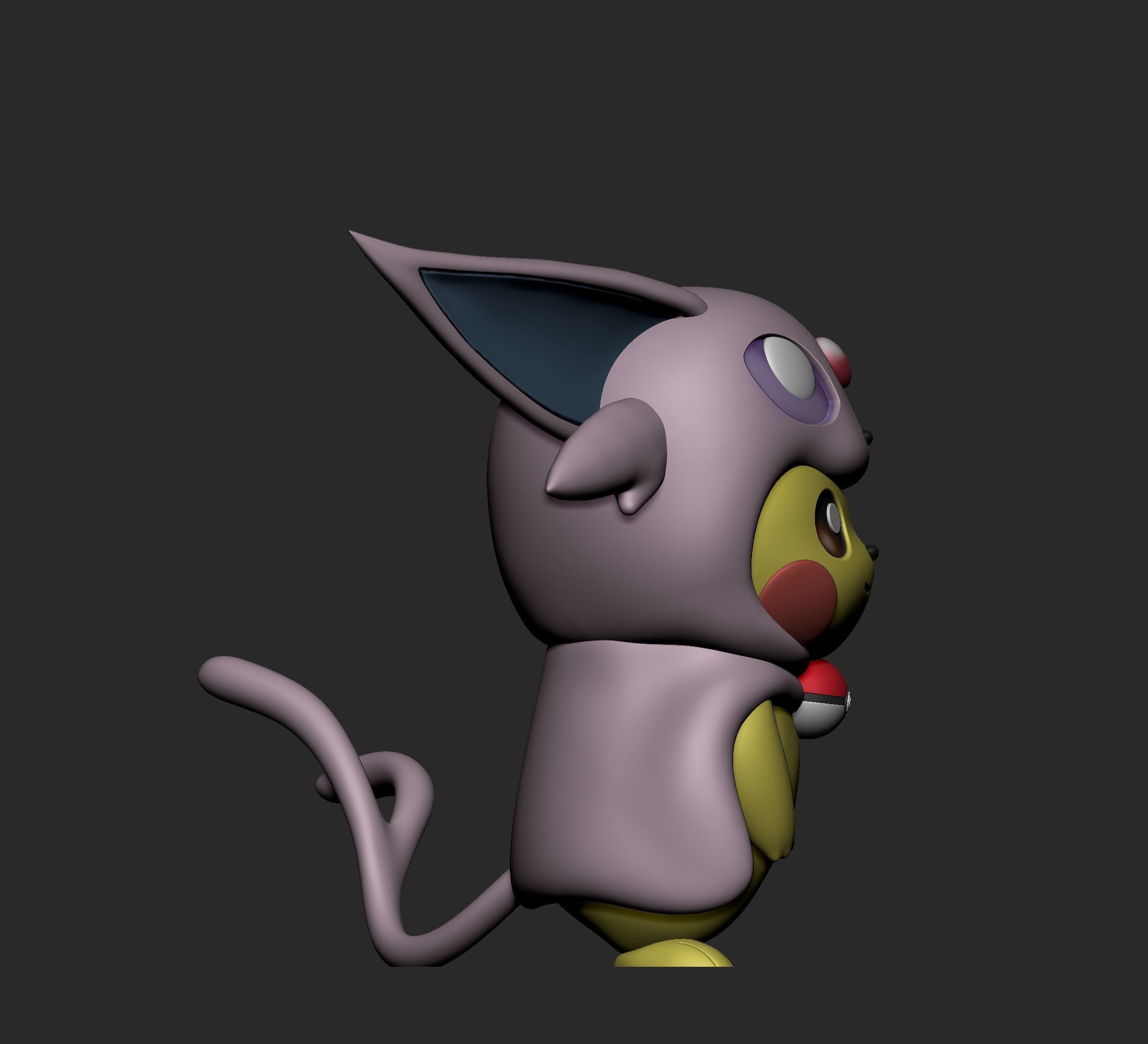 Pokemon - Pikachu Eeveelutions Cosplay New Version 3D print model_10