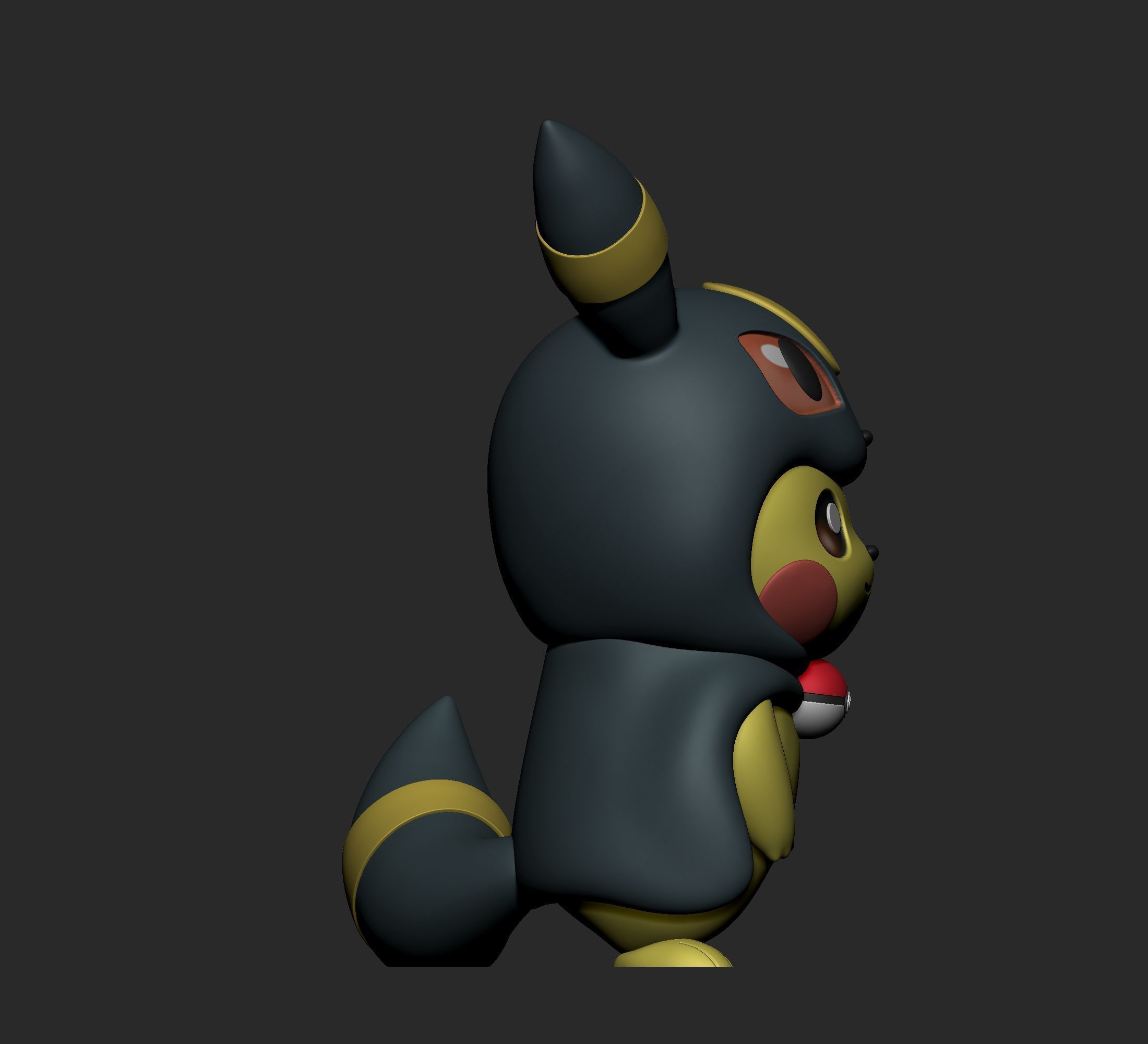 Pokemon - Pikachu Eeveelutions Cosplay New Version 3D print model_40