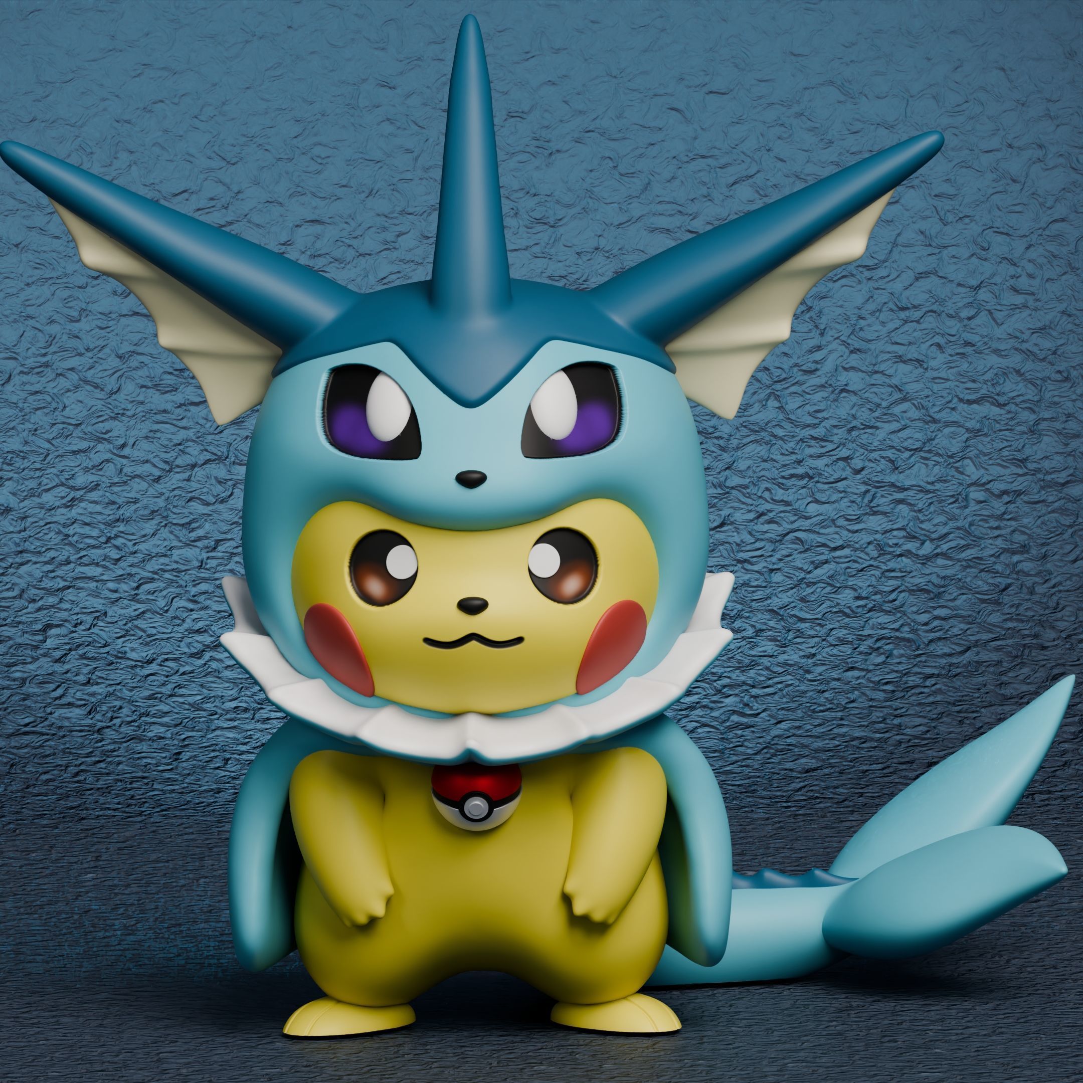 Pokemon - Pikachu Eeveelutions Cosplay New Version 3D print model_41