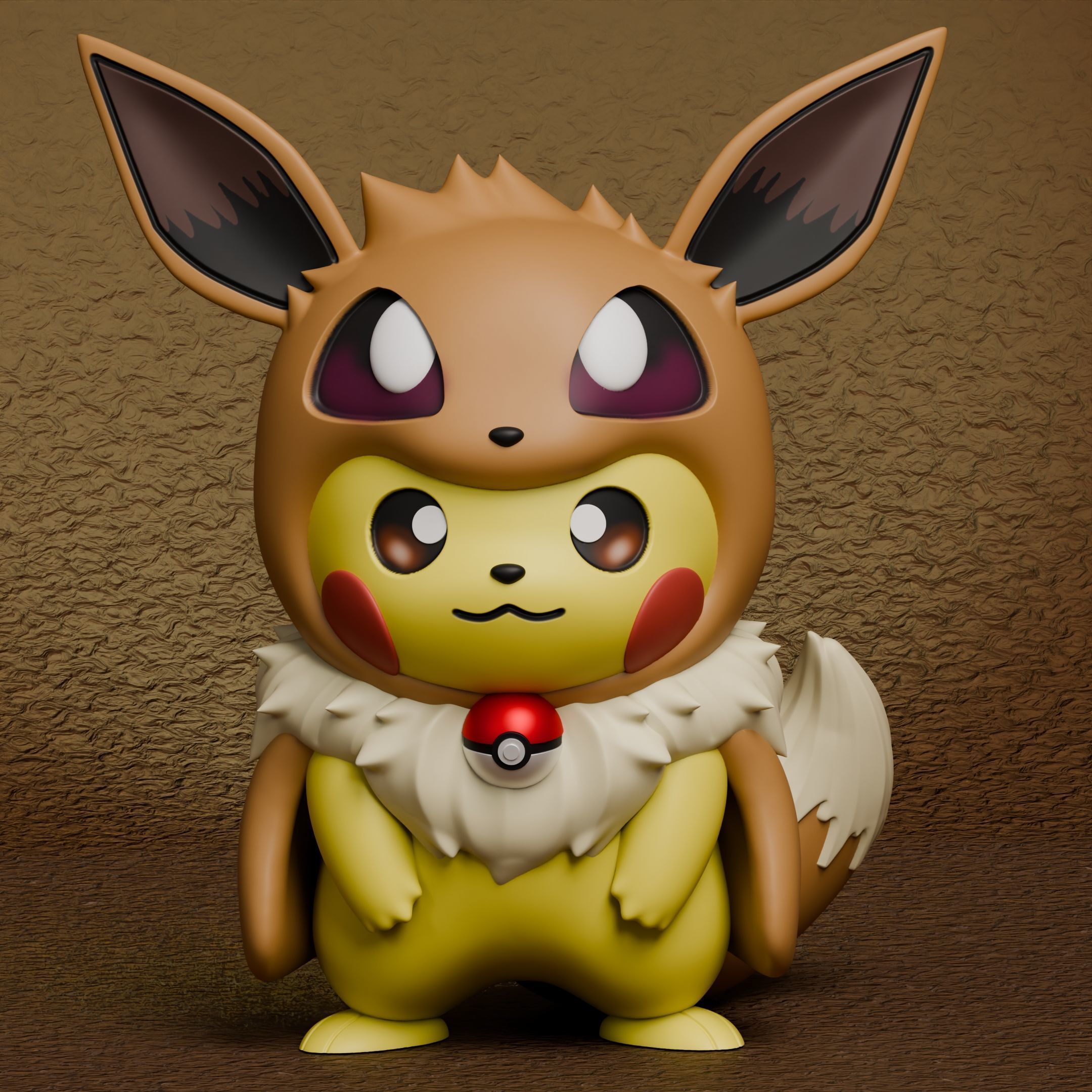 Pokemon - Pikachu Eeveelutions Cosplay New Version 3D print model_1