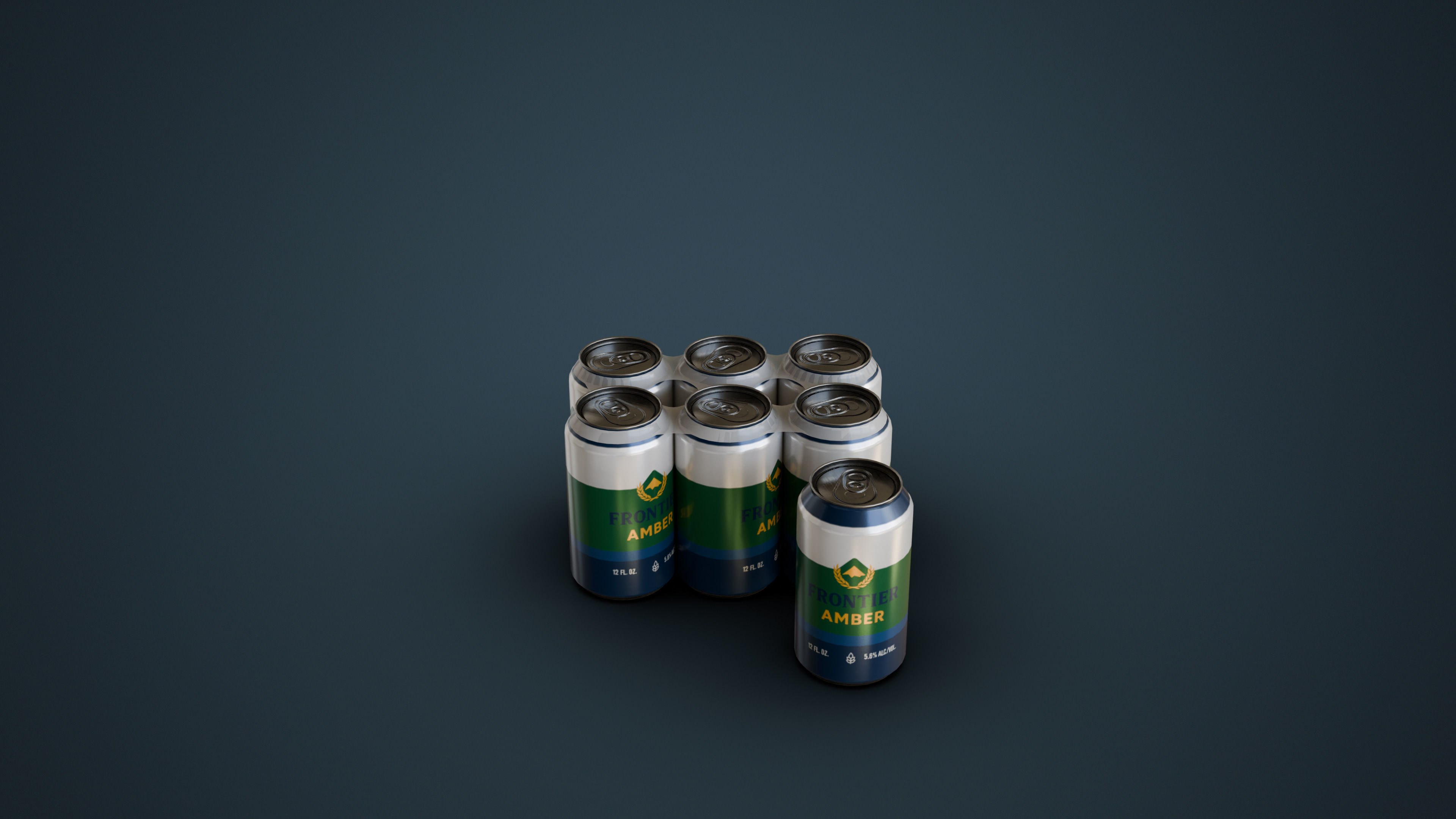 Cooler and Beers Low-poly 3D model_13