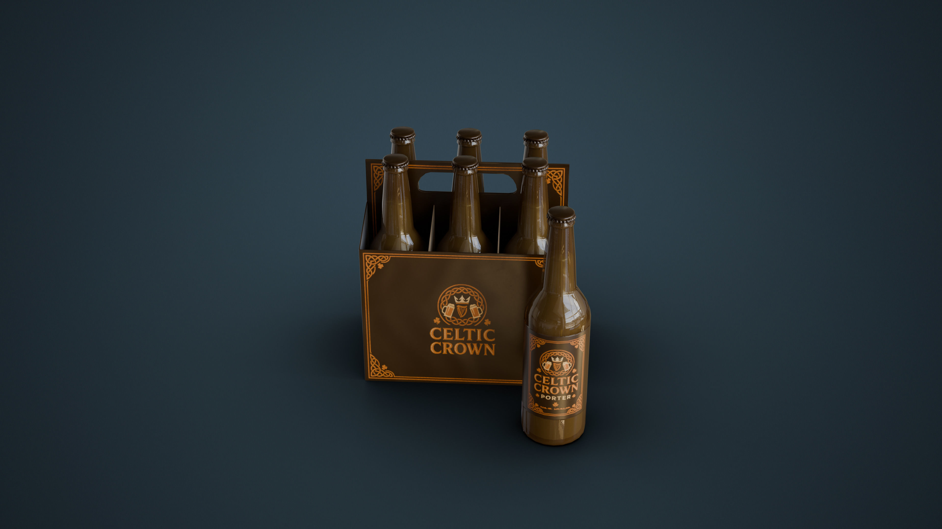 Cooler and Beers Low-poly 3D model_11
