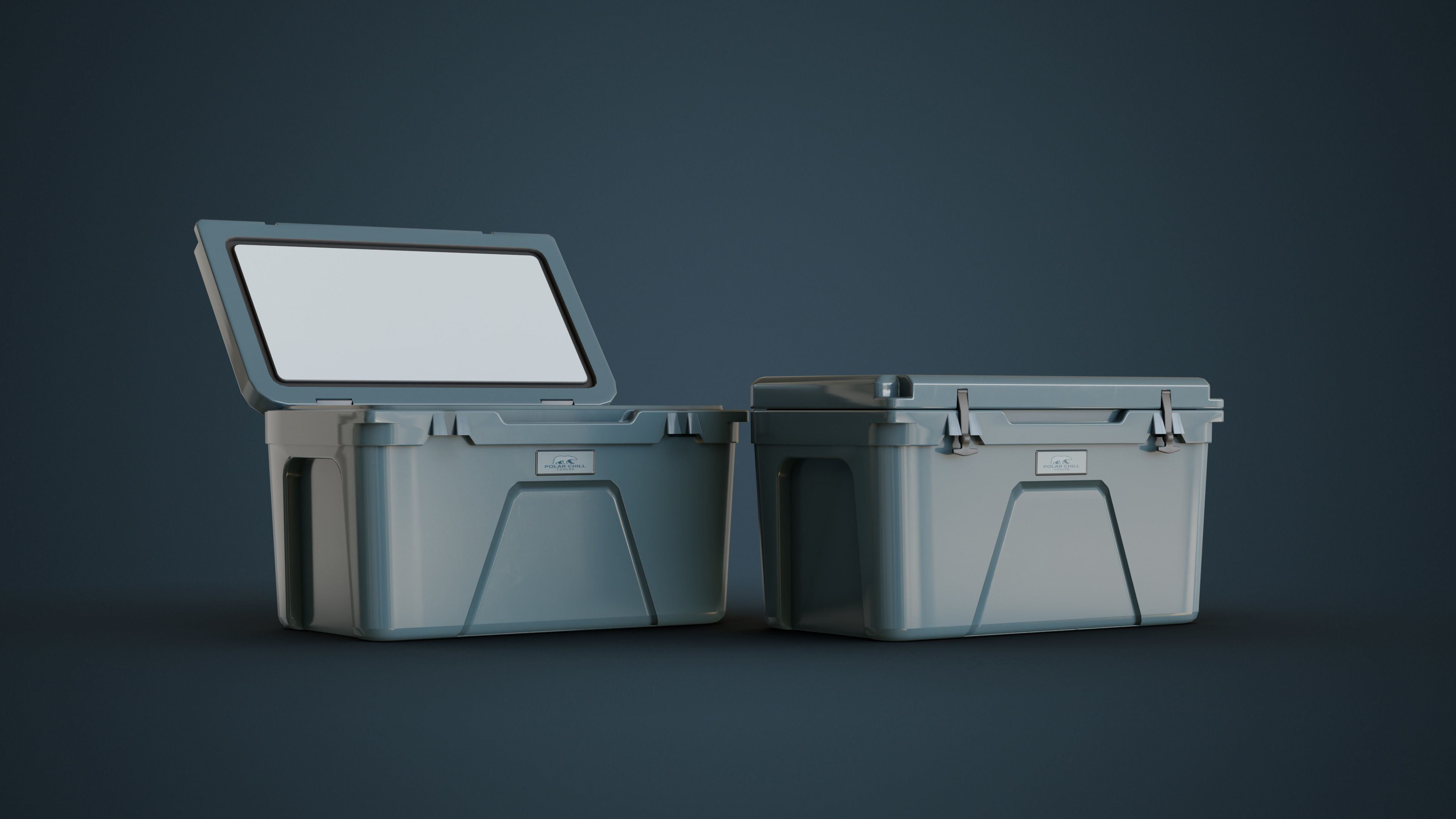 Cooler and Beers Low-poly 3D model_2