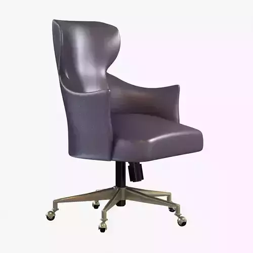 Custom made leather office armchair
