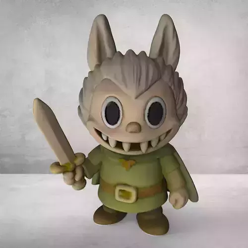 labubu adventure forest 1of7 pack  3D print model