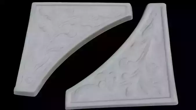 Ornate Concrete Corbel Scan