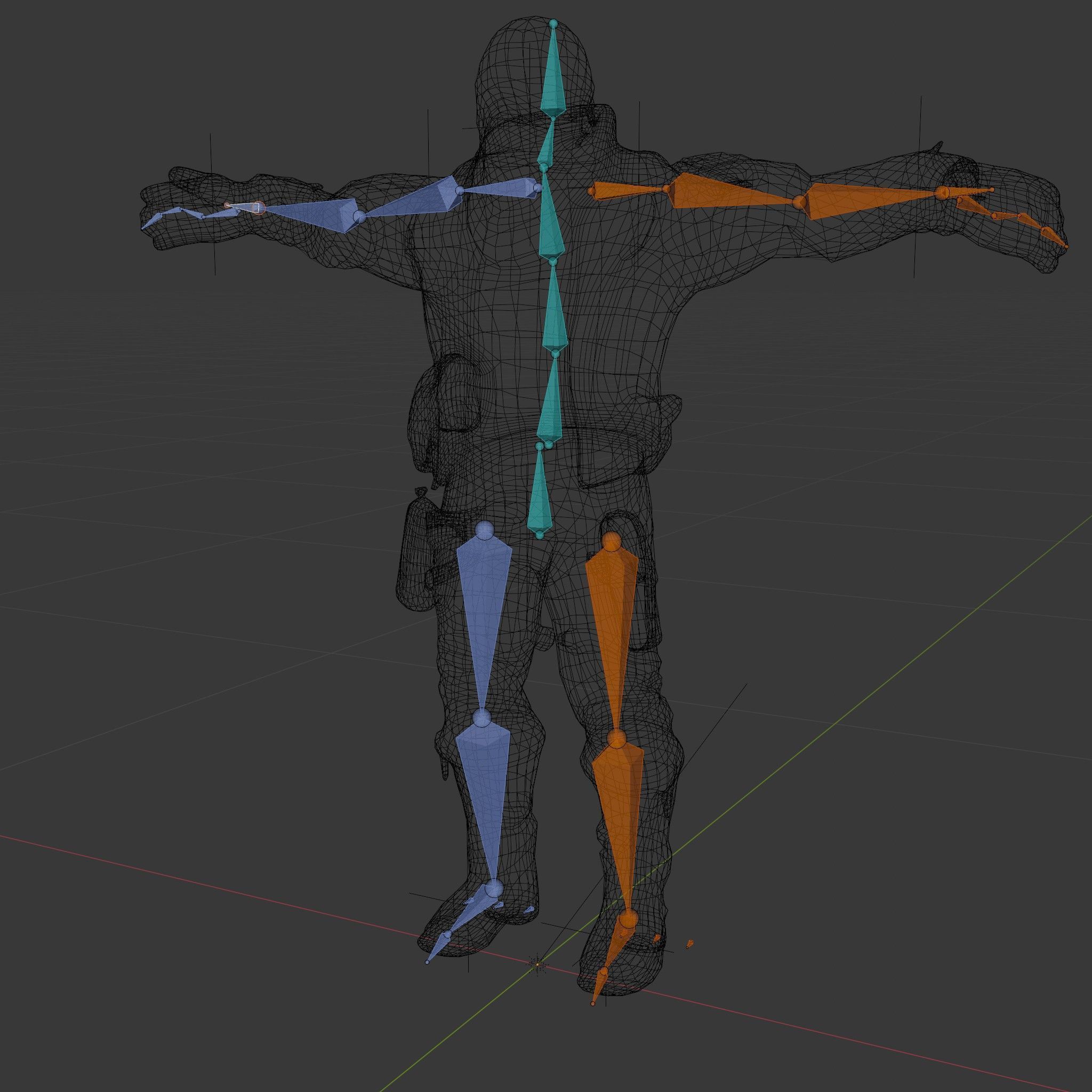 Masked Tactical Operative  Rigged and Animated Low-poly 3D model_6