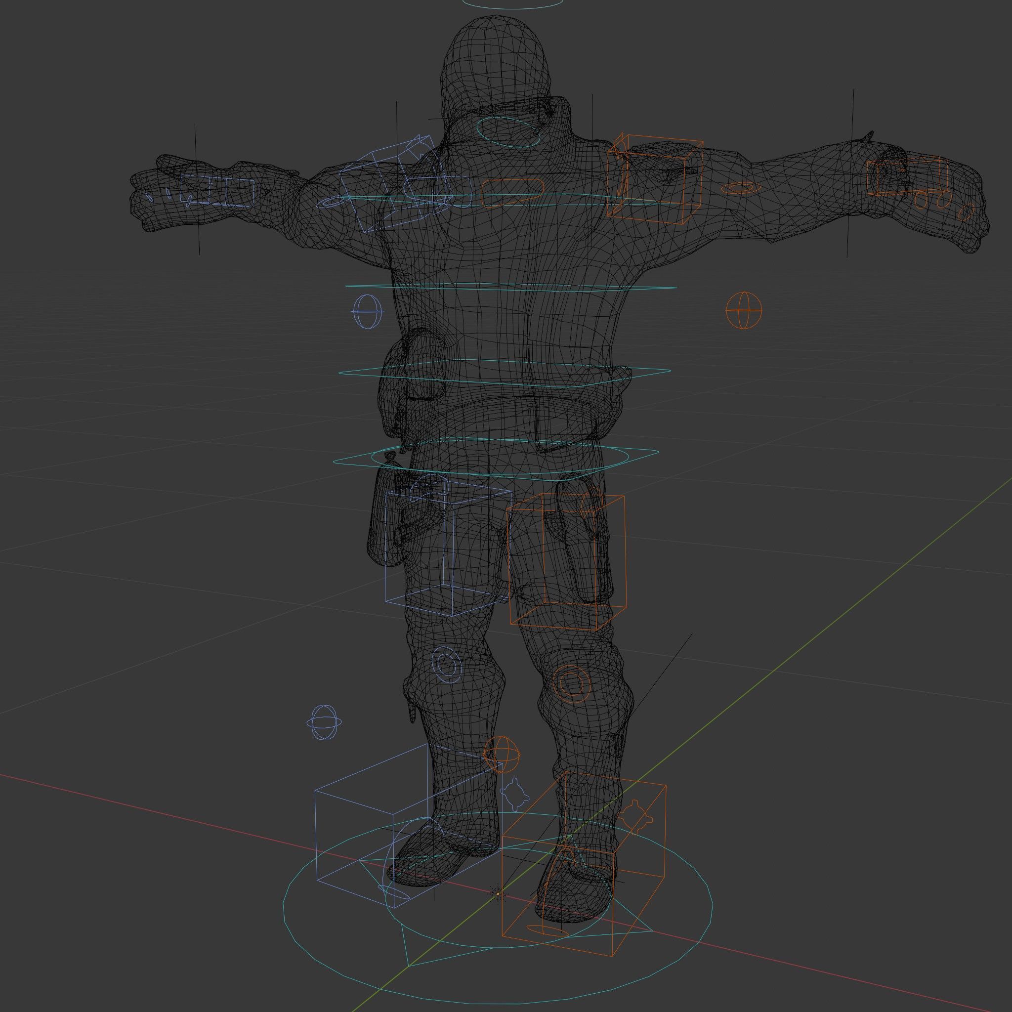 Masked Tactical Operative  Rigged and Animated Low-poly 3D model_5