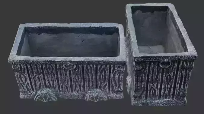  Rustic Concrete Planter Box Scan