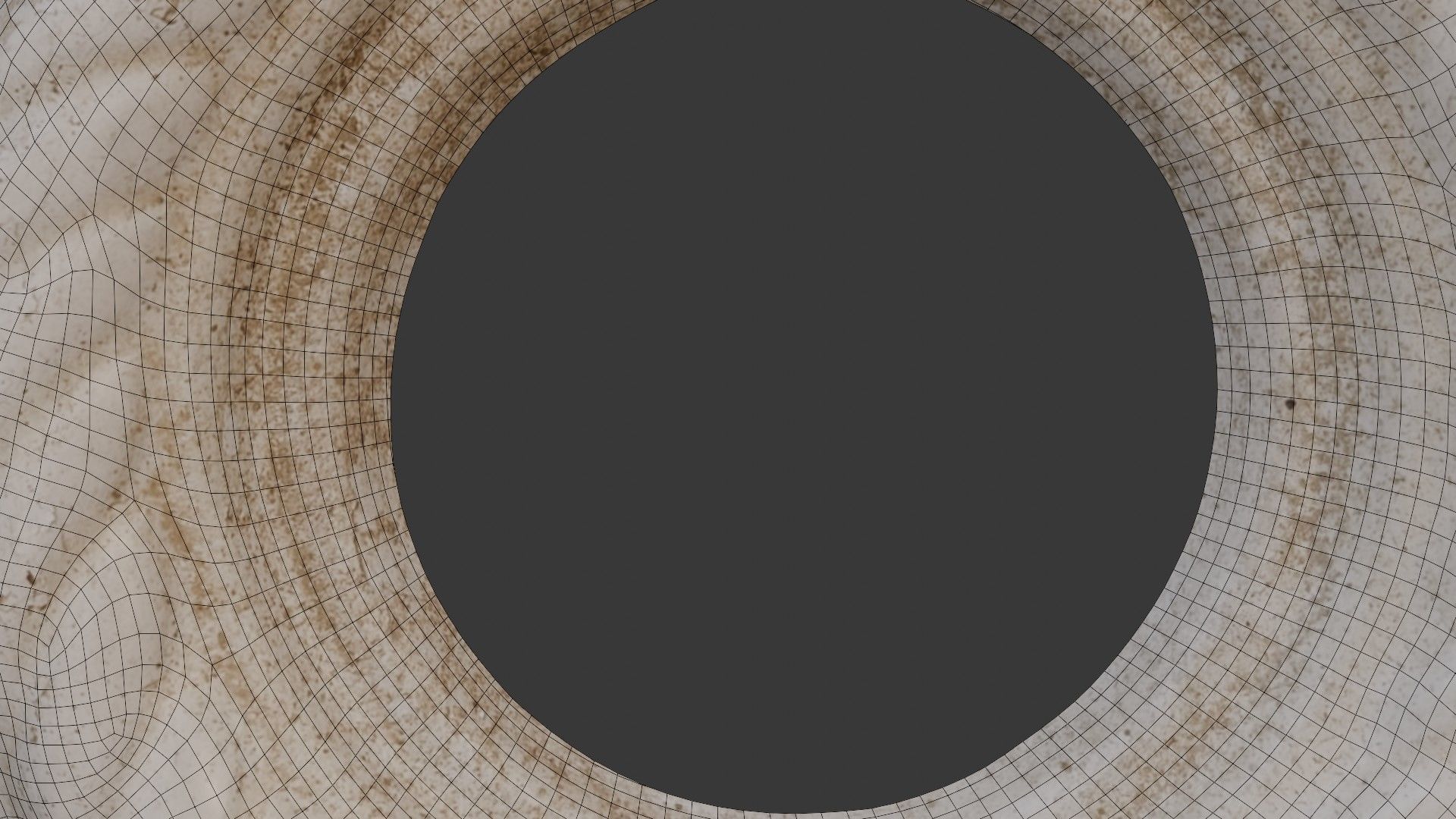 Circular Plaster Rosette Scan Low-poly 3D model_6