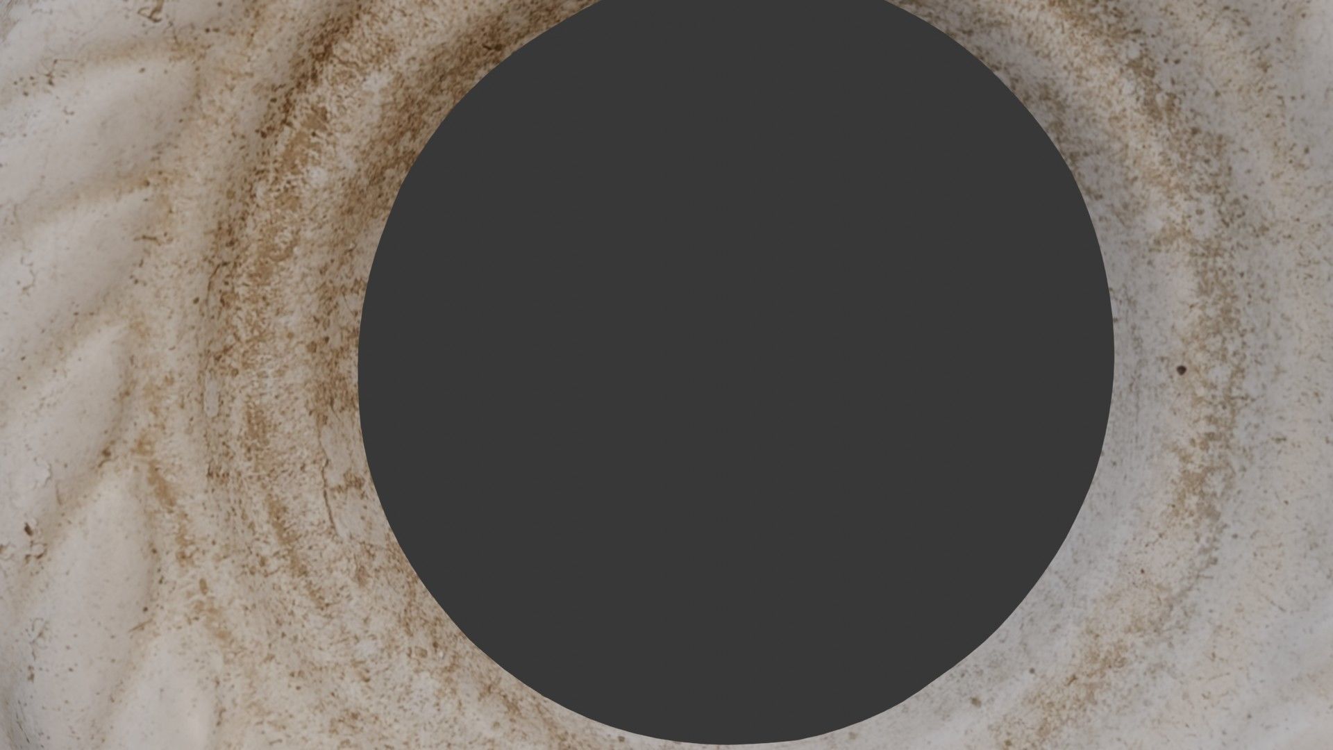 Circular Plaster Rosette Scan Low-poly 3D model_7