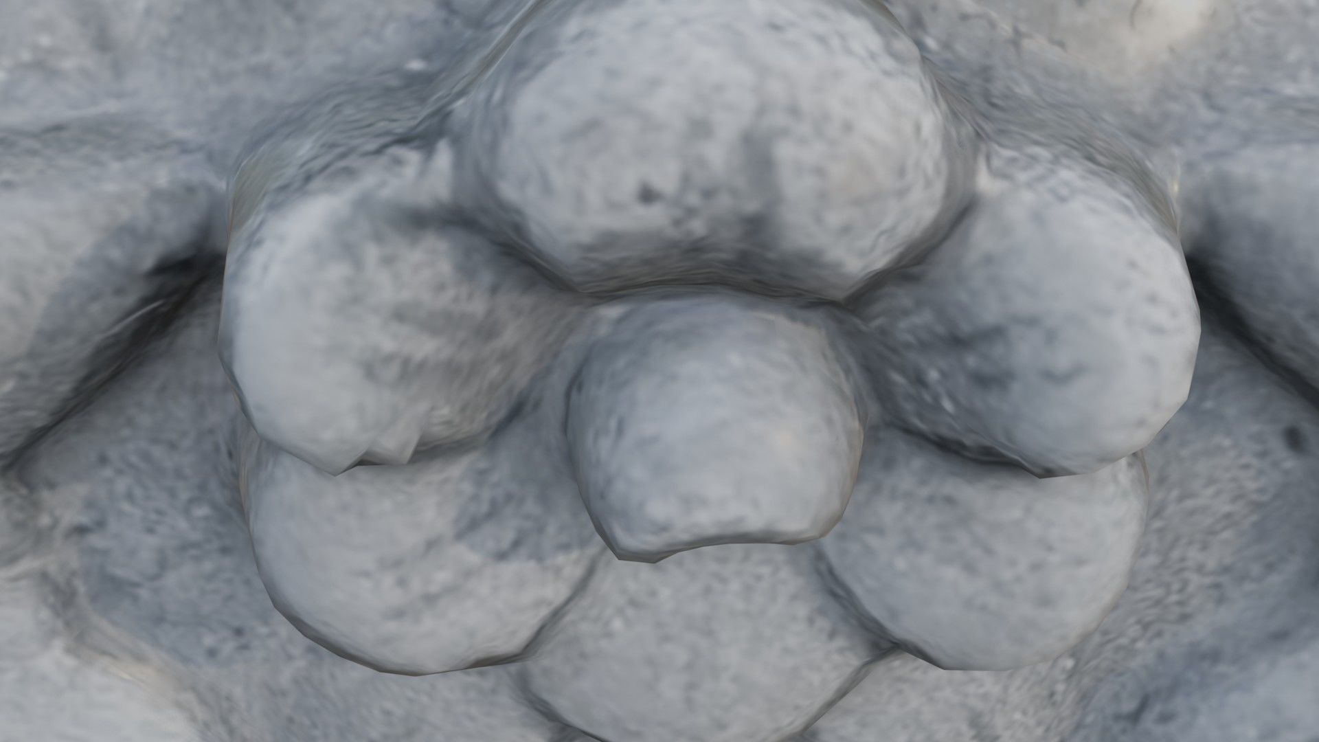 Floral Arch Ornament Scan Low-poly 3D model_7