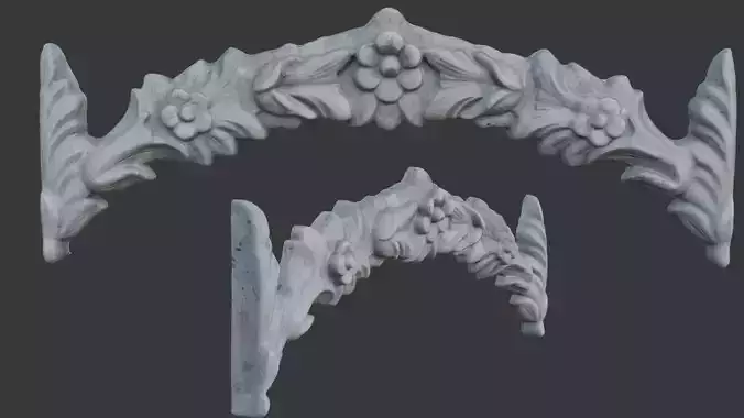  Floral Arch Ornament Scan