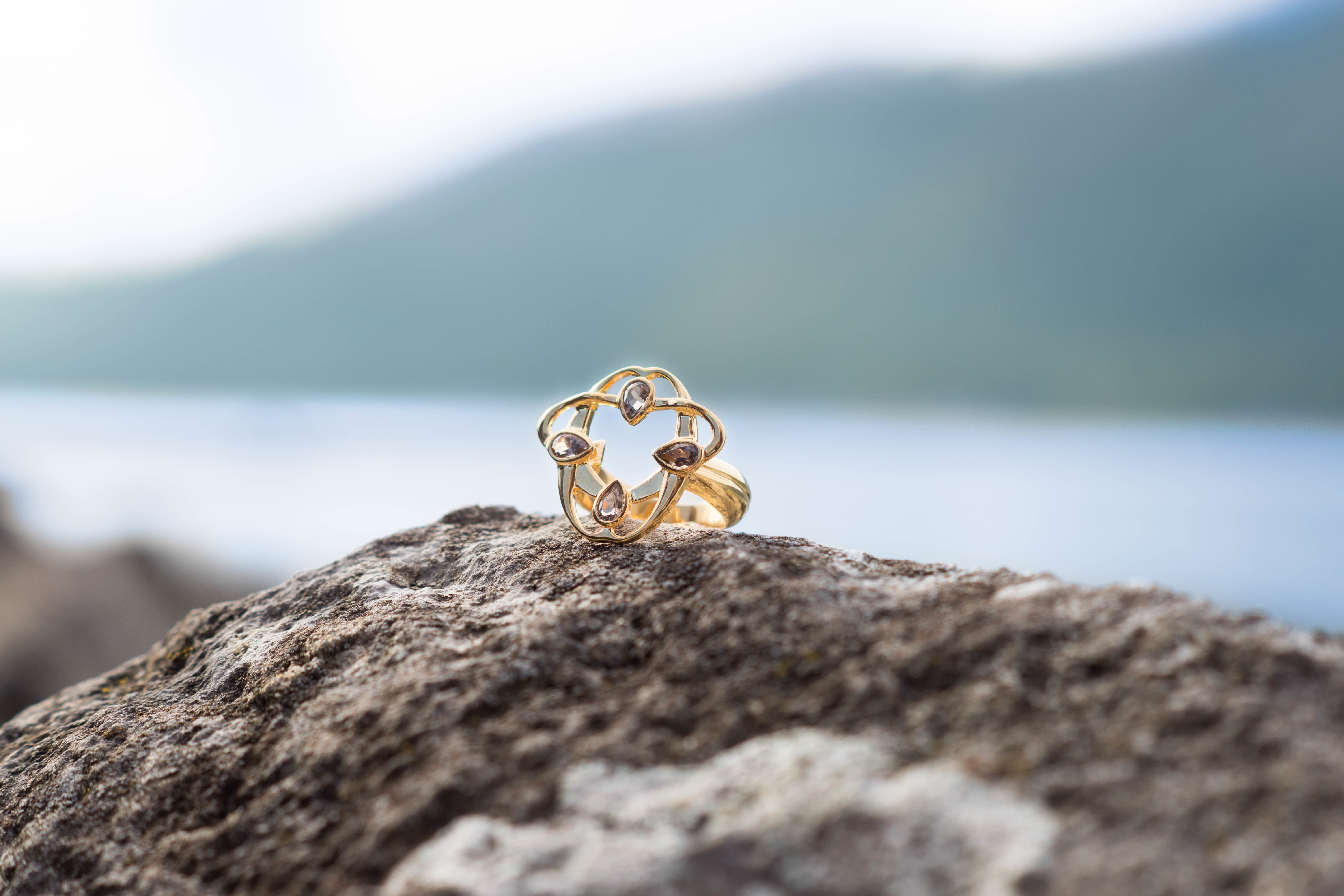 Sapucai Ring 3D Model Architectural Gold 3D print model_5