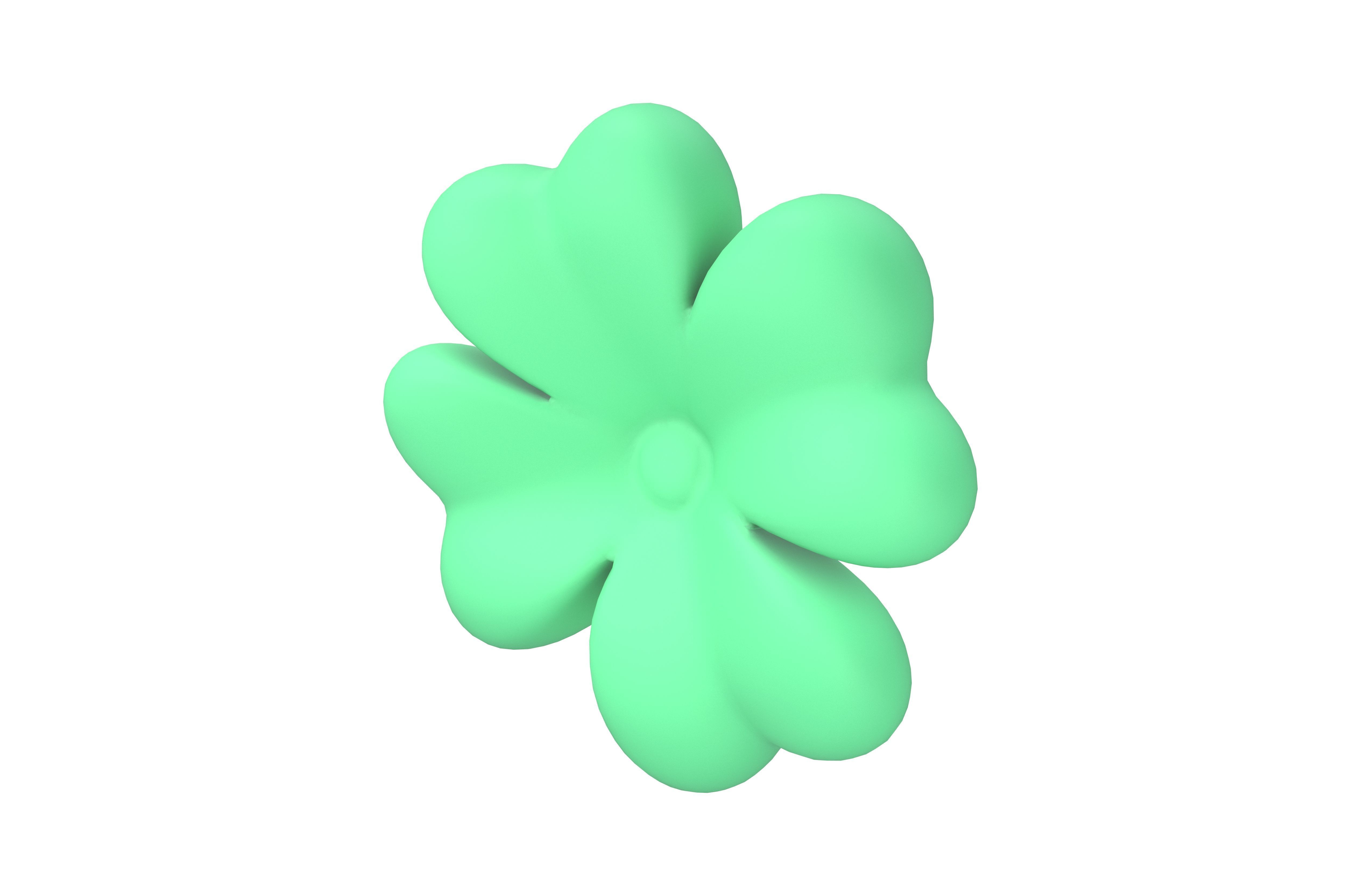 Clover v1 001 Low-poly 3D model_2