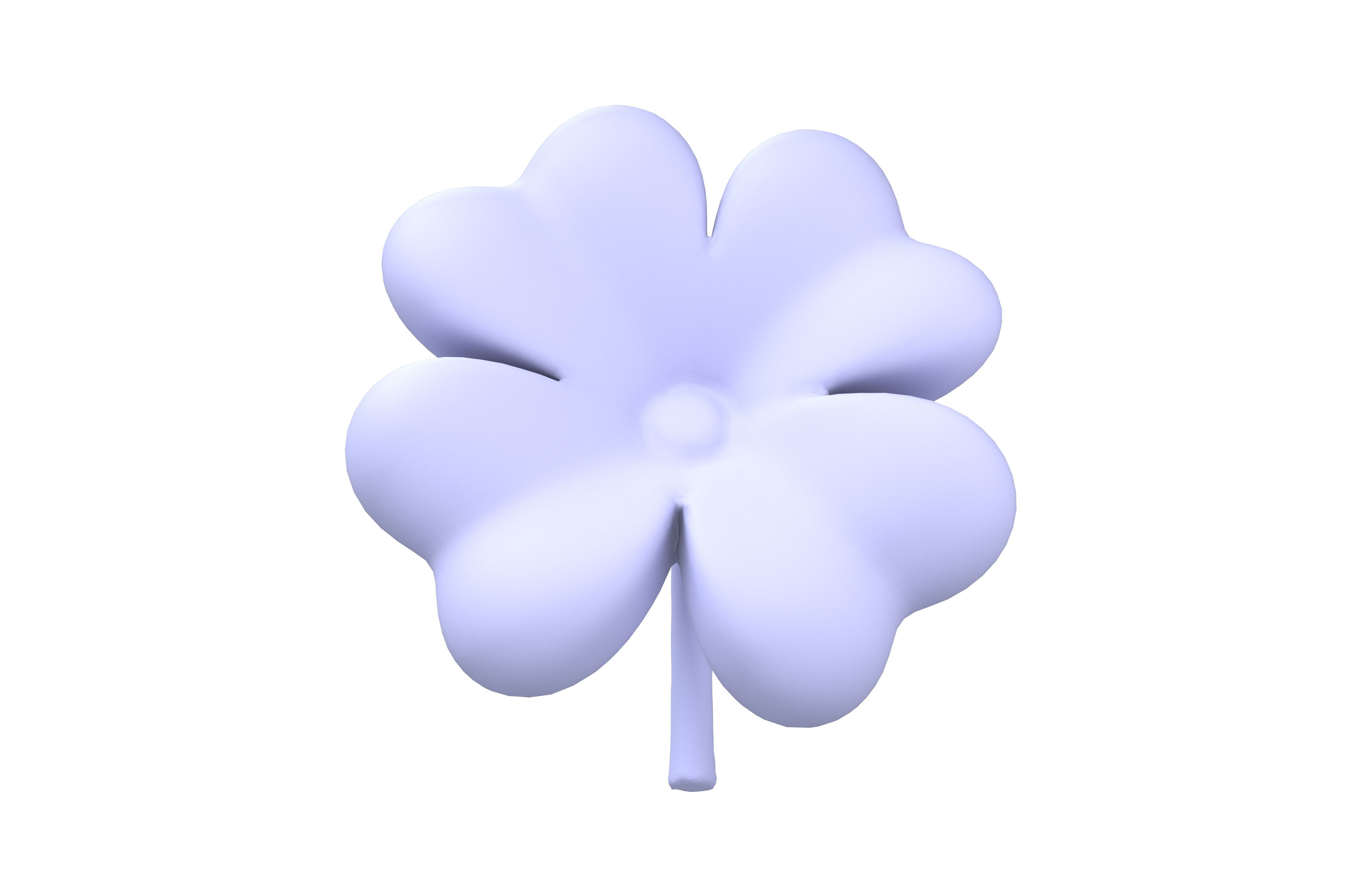 Clover v1 003 Low-poly 3D model_1