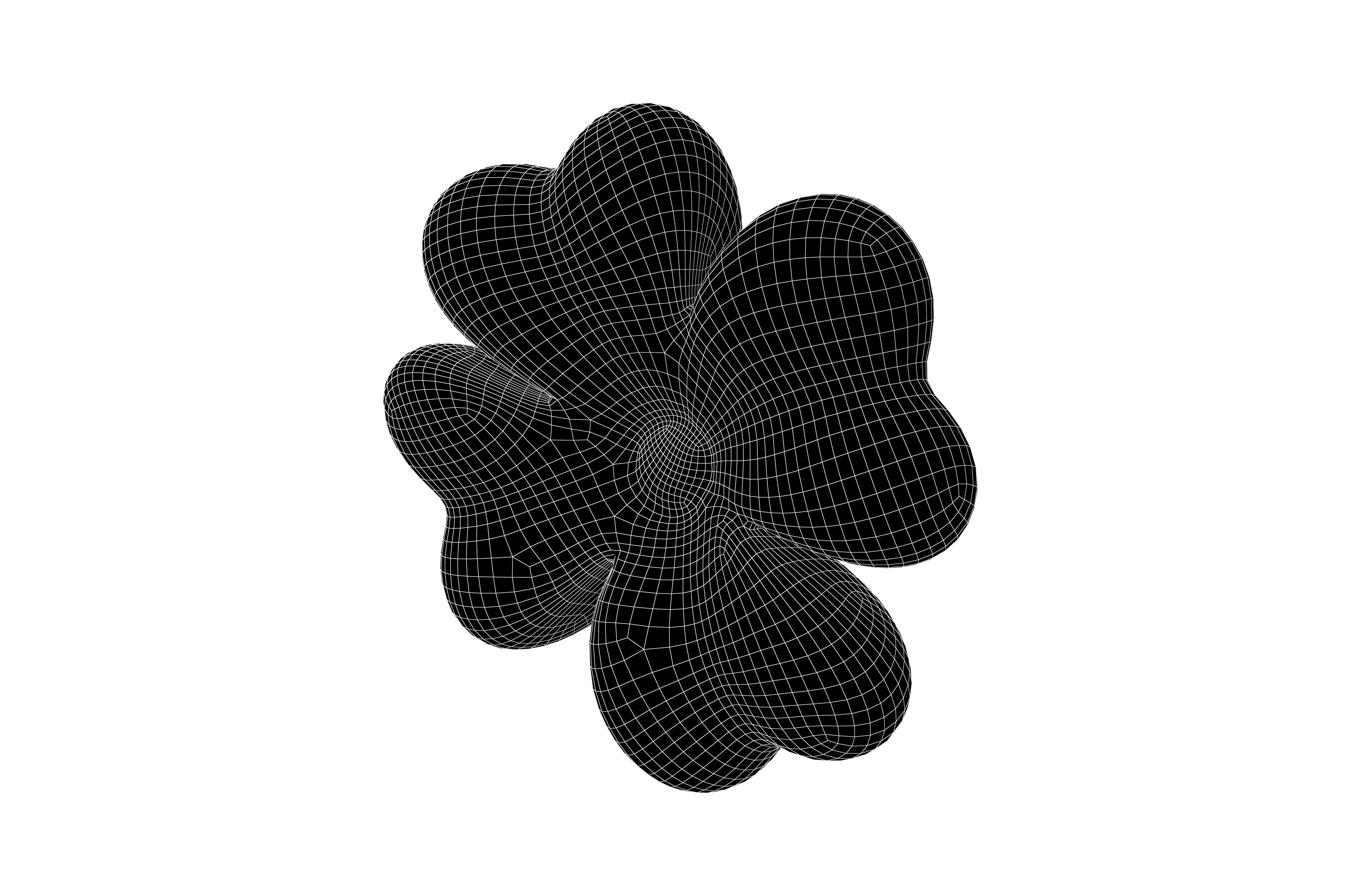Clover v1 003 Low-poly 3D model_6