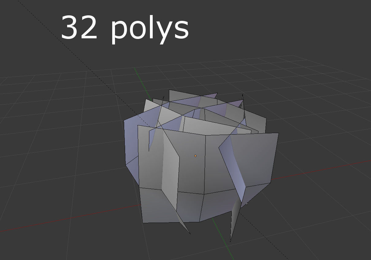 Shrub topiary Low-poly 3D model_5