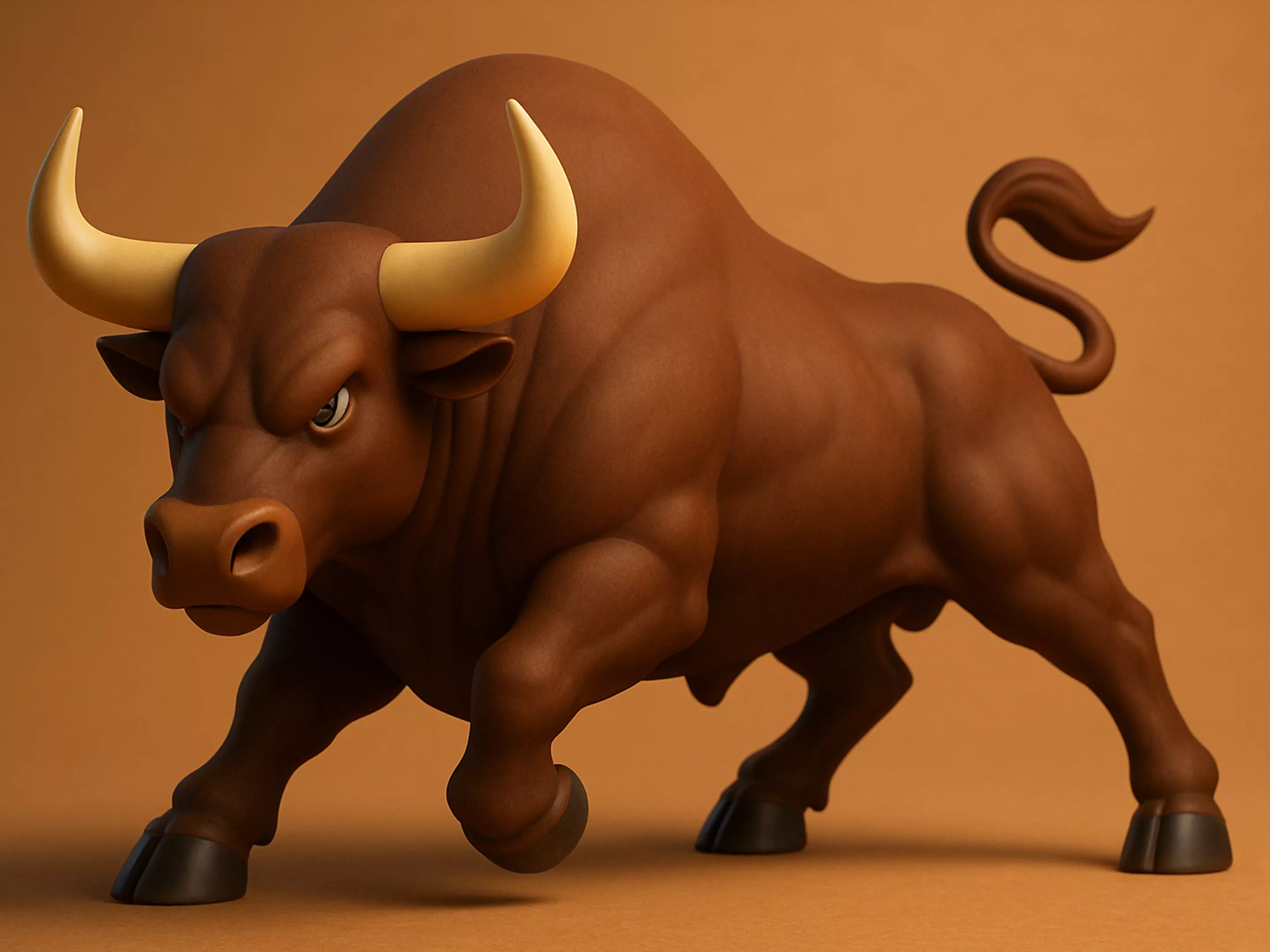 Charging Bull 3D print model_0