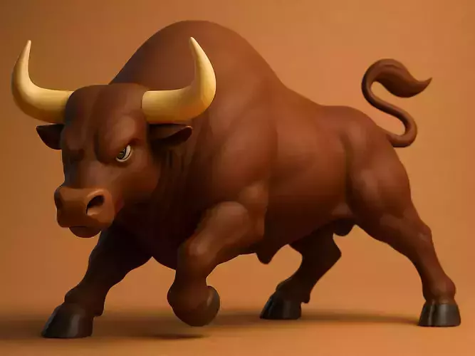 Charging Bull 3D print model