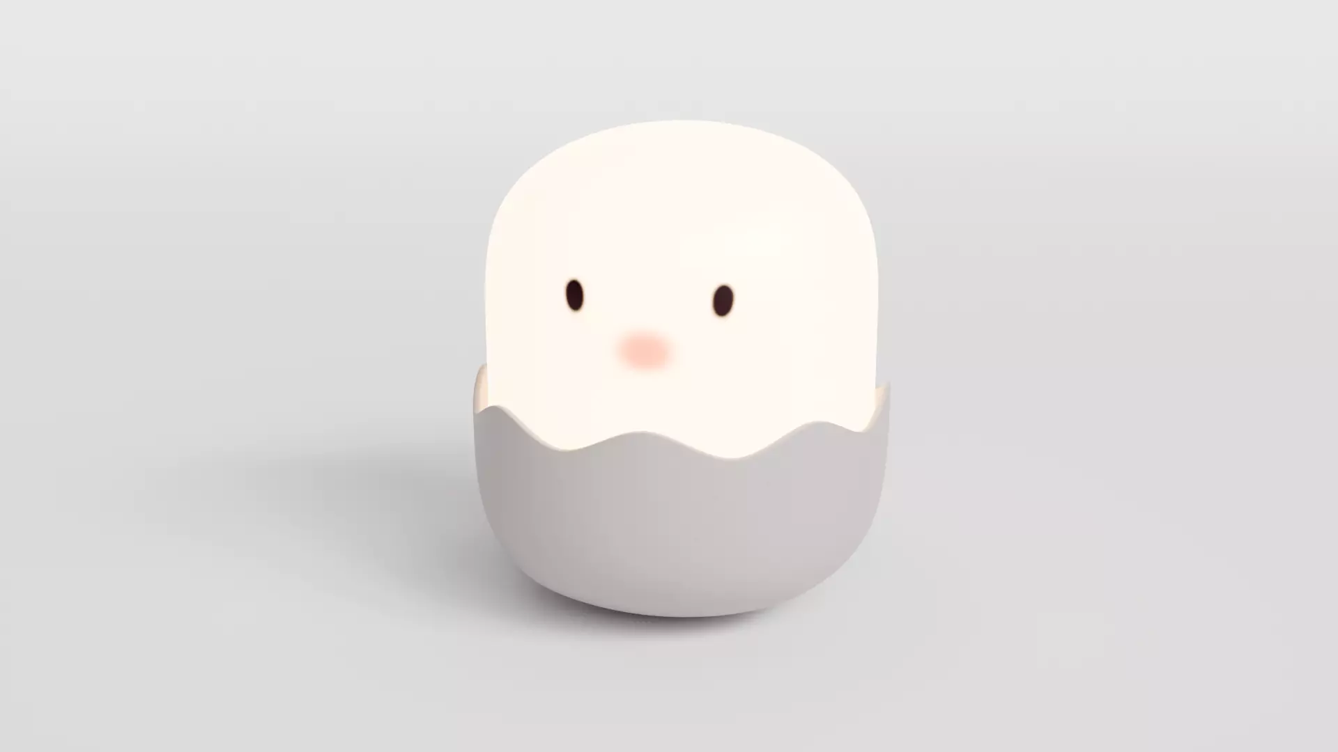 Cute Egg Shell Lamp Table Lamp 3D model_0