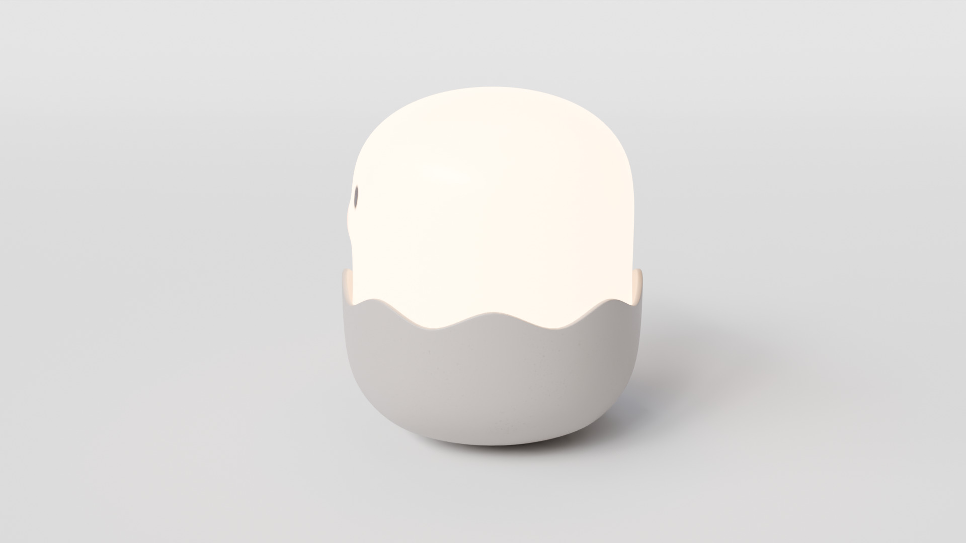 Cute Egg Shell Lamp Table Lamp 3D model_4