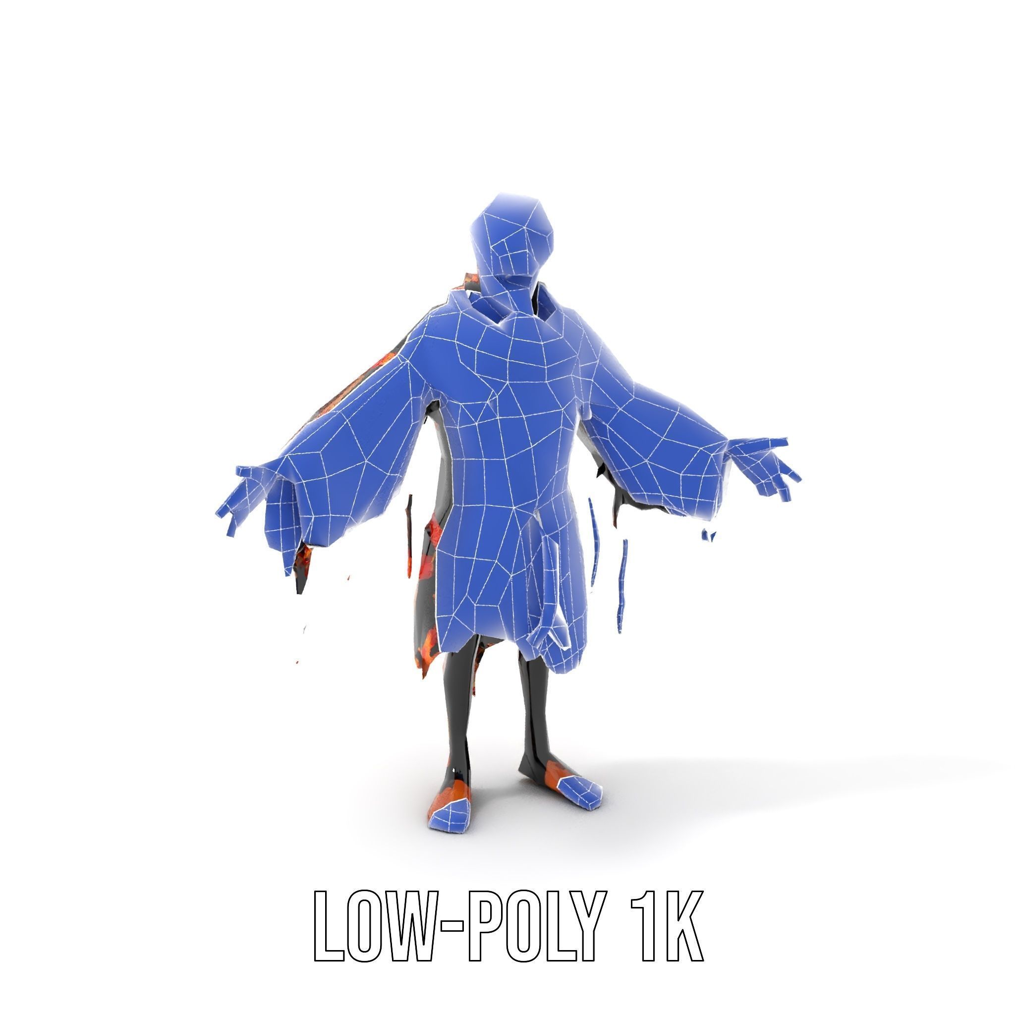 Native American Inspired Child Character Model Rigged and Ani... Low-poly 3D model_8