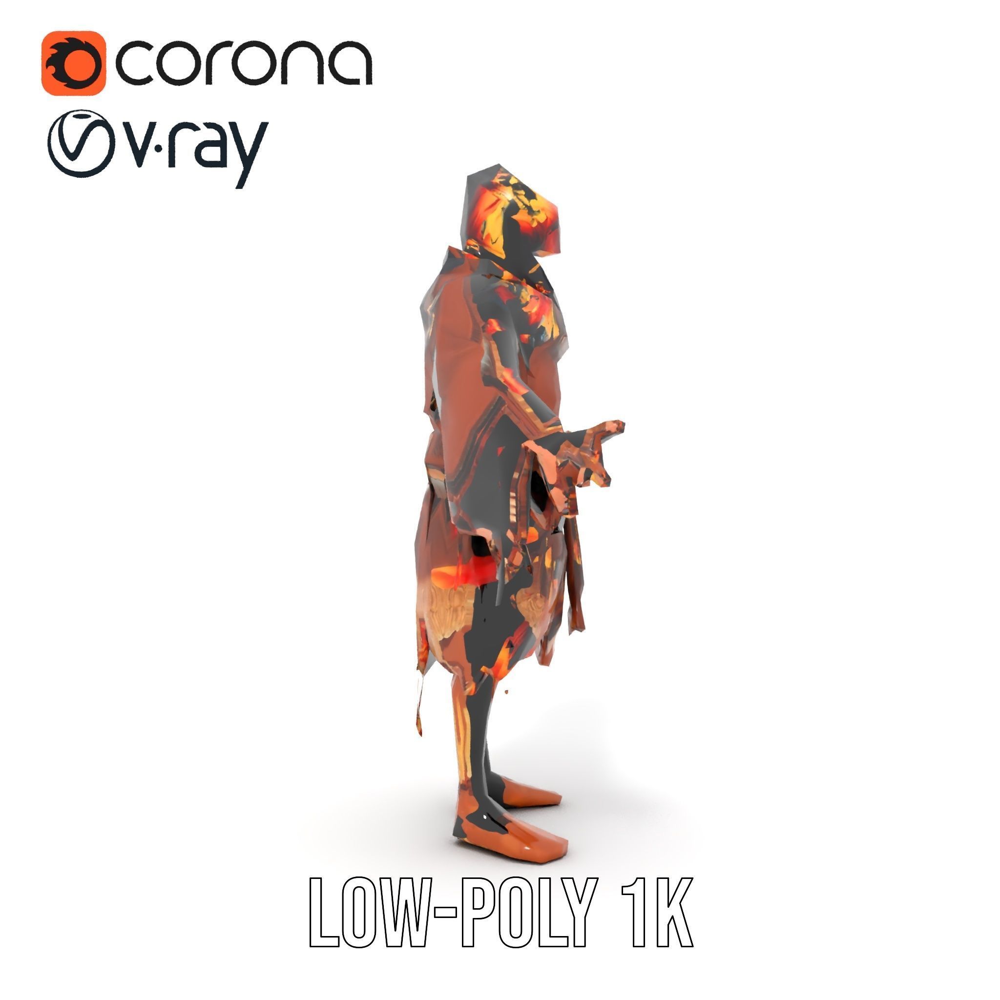 Native American Inspired Child Character Model Rigged and Ani... Low-poly 3D model_30