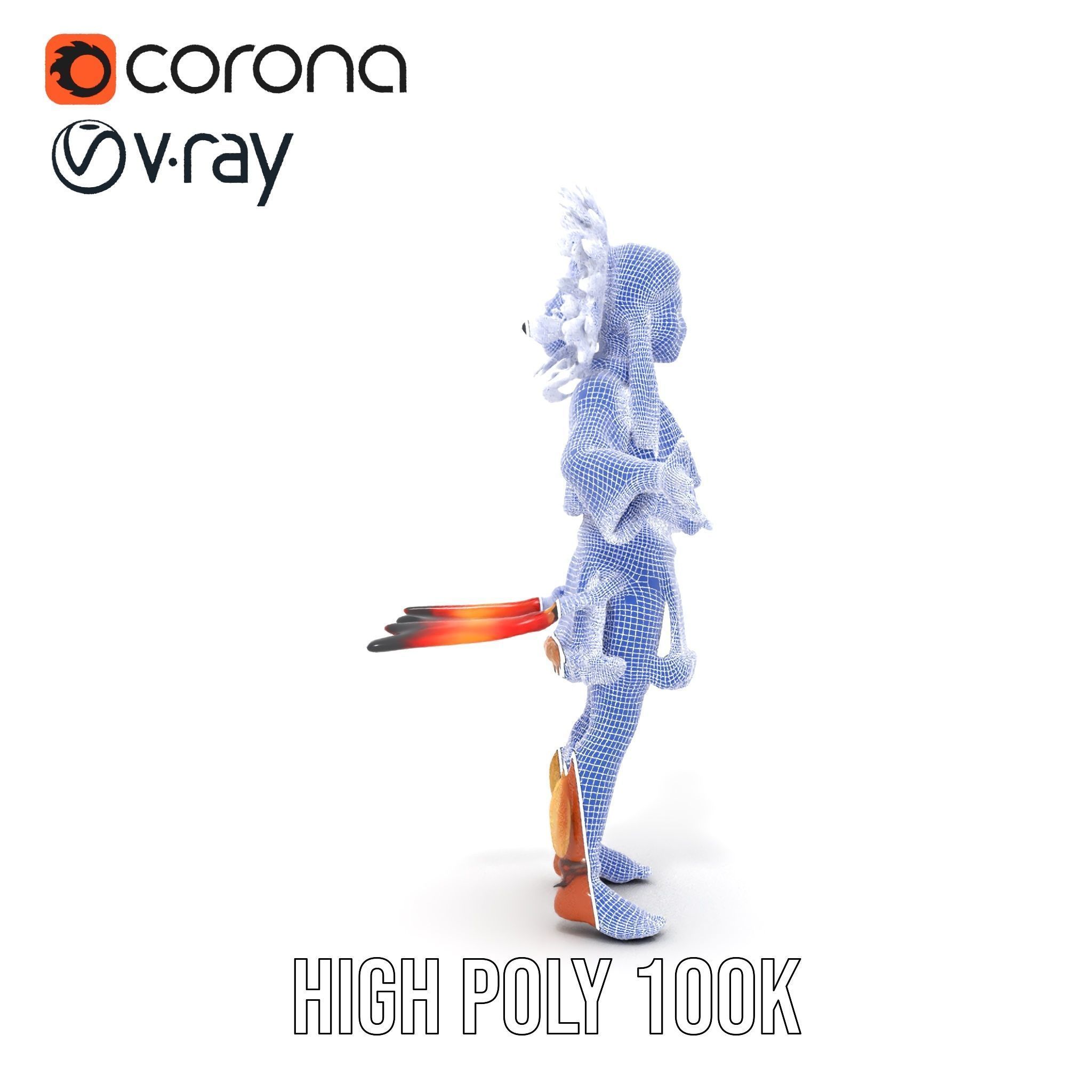 Native American Inspired Child Character Model Rigged and Ani... Low-poly 3D model_33