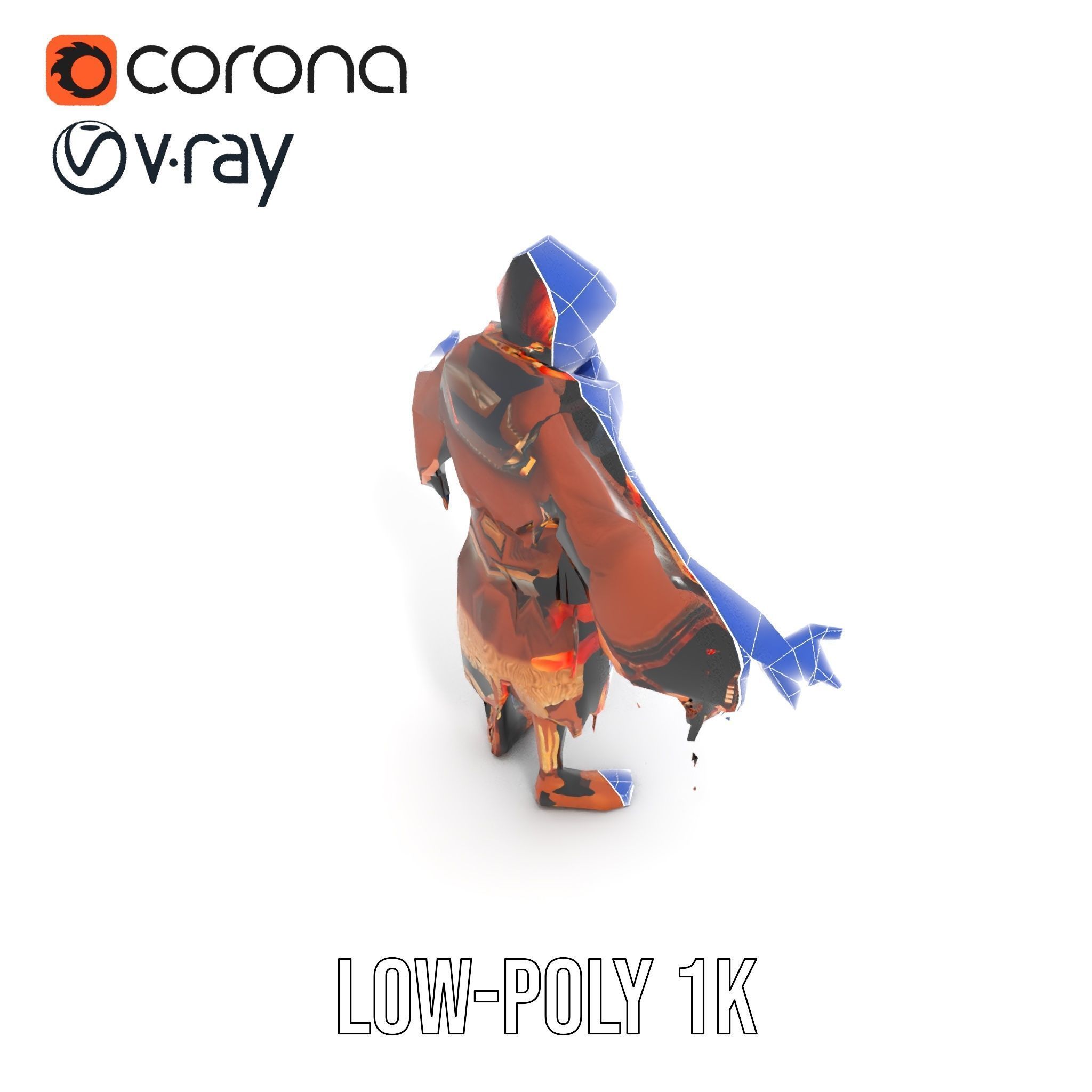 Native American Inspired Child Character Model Rigged and Ani... Low-poly 3D model_7