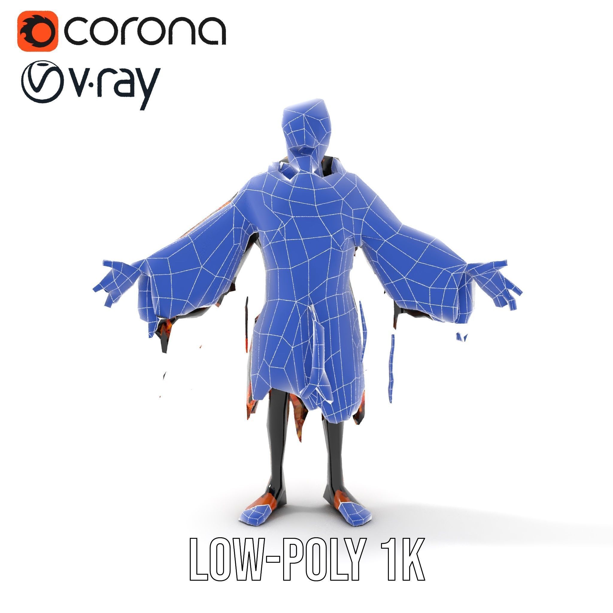 Native American Inspired Child Character Model Rigged and Ani... Low-poly 3D model_10