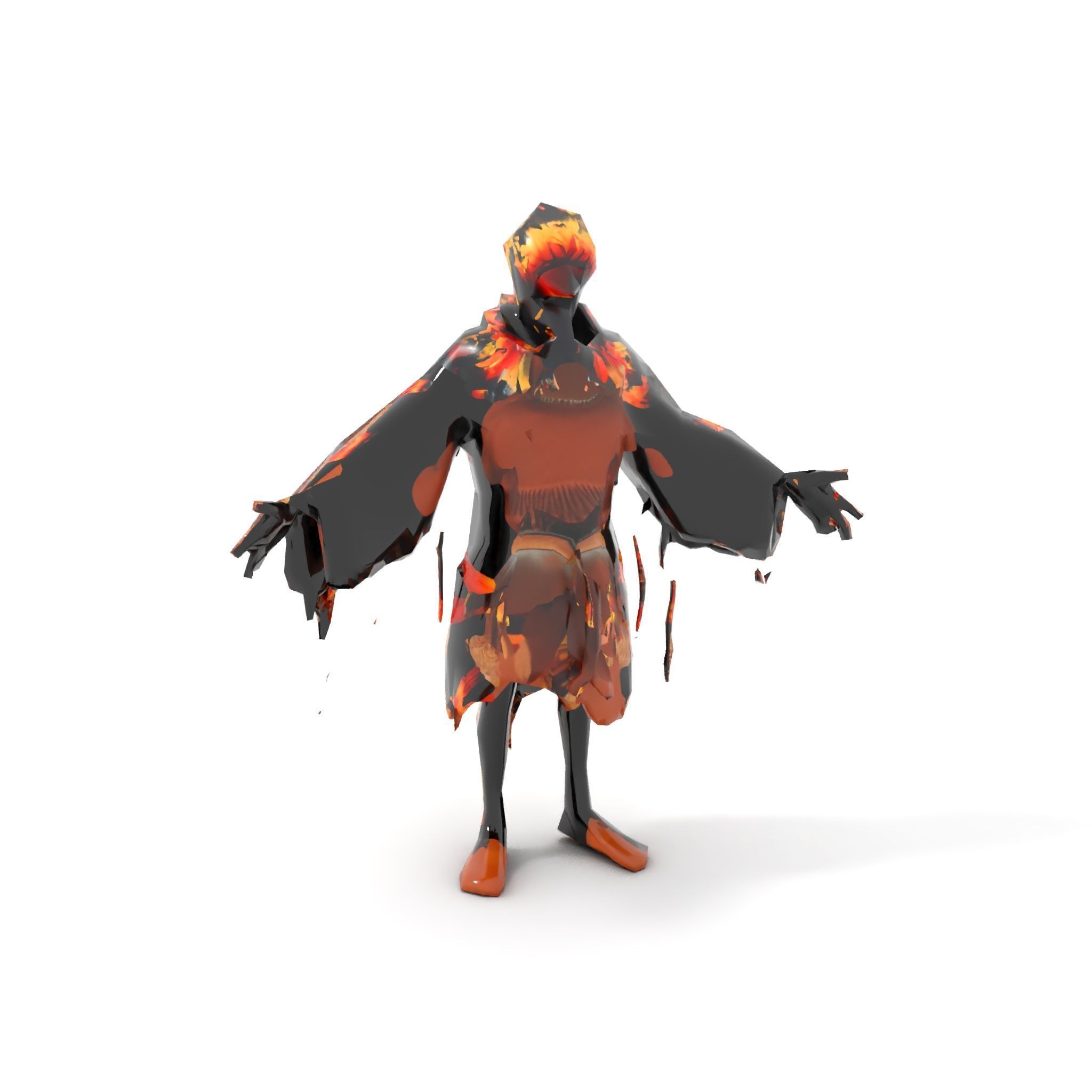 Native American Inspired Child Character Model Rigged and Ani... Low-poly 3D model_13